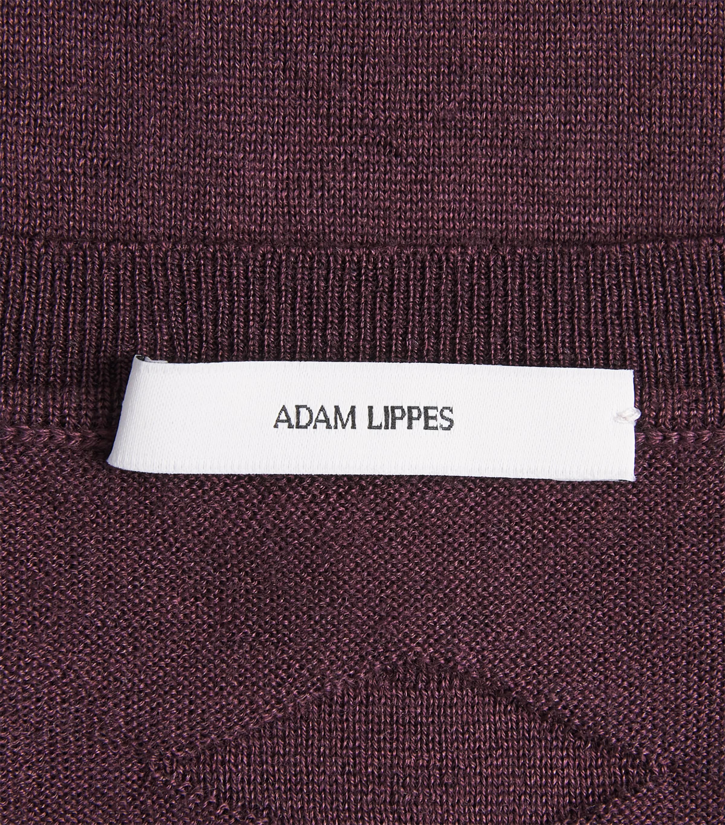 Adam Lippes Womens Cashmere-Silk Ava Sweater Vest Aubergine Image 5