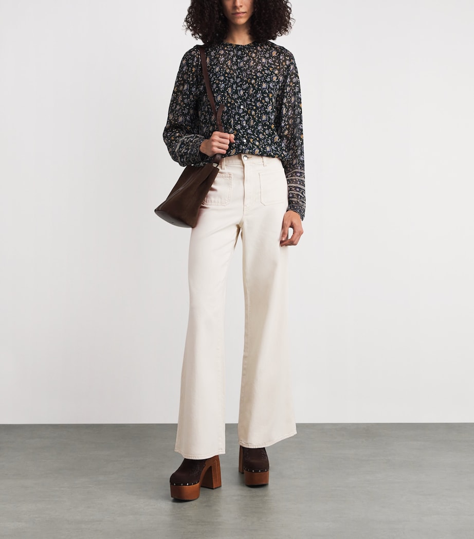 Kasey Wide-Leg Jeans W0007 ECRU MULTI Image 2