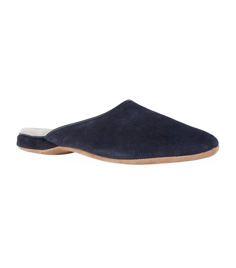 Suede Douglas Slippers NAVY Image 2