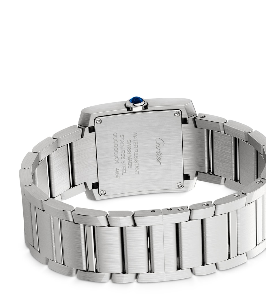 Medium Stainless Steel Tank Française Watch 27mm SILVER Image 4