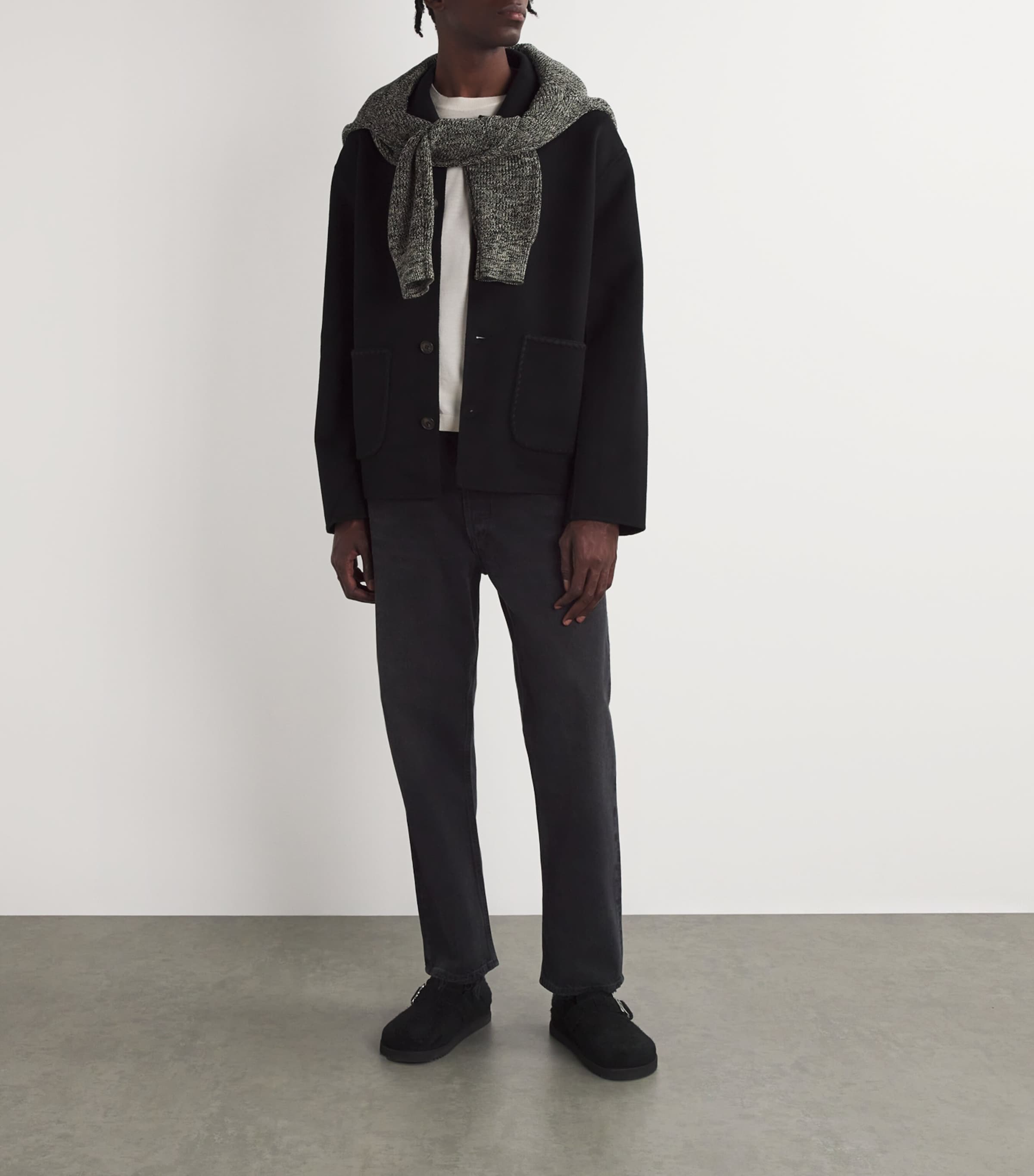 AGOLDE Mens 90's Straight Jeans Tar (washed Black) Image 2