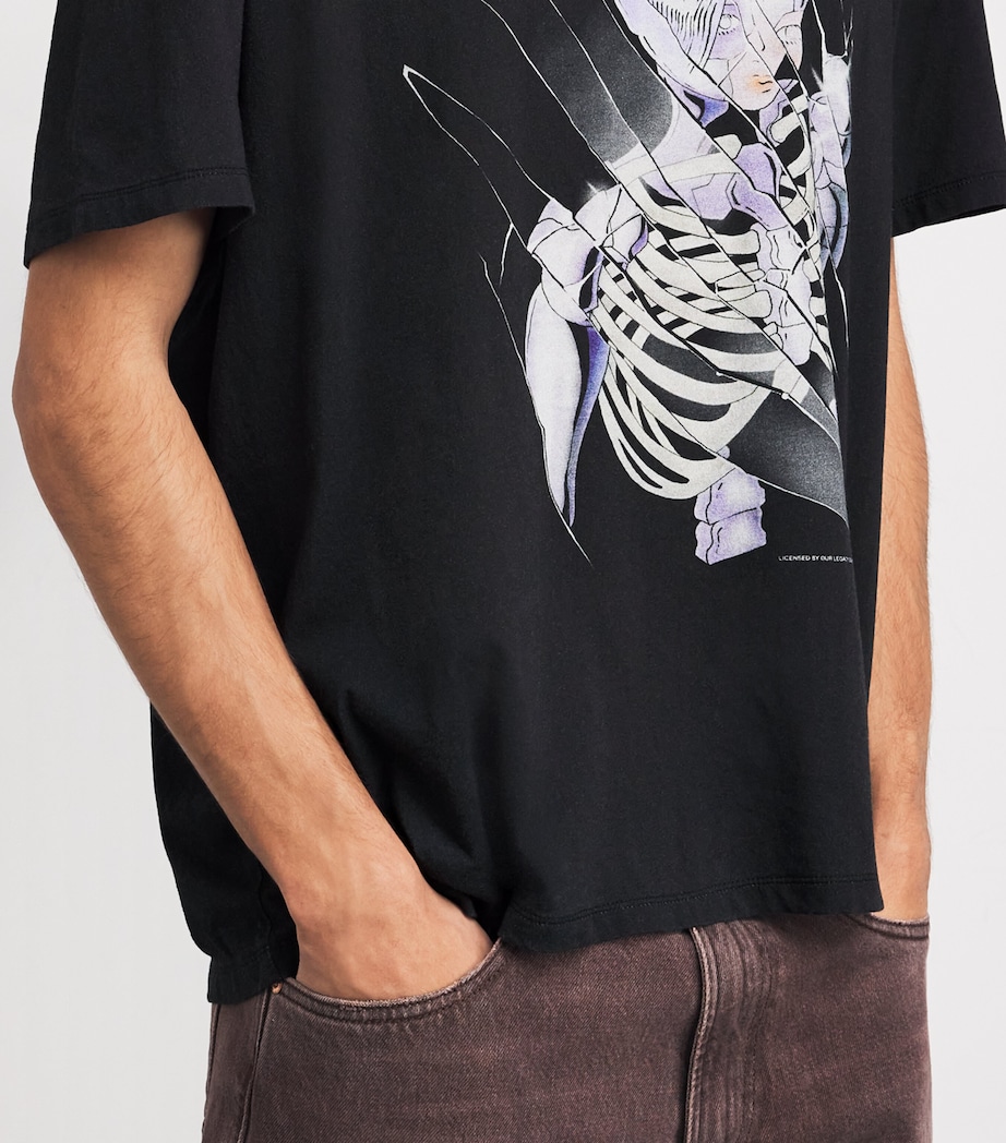 Our Legacy Mens Cotton Cybernetic Angel T-Shirt Cyberntic Agl Prit Image 6