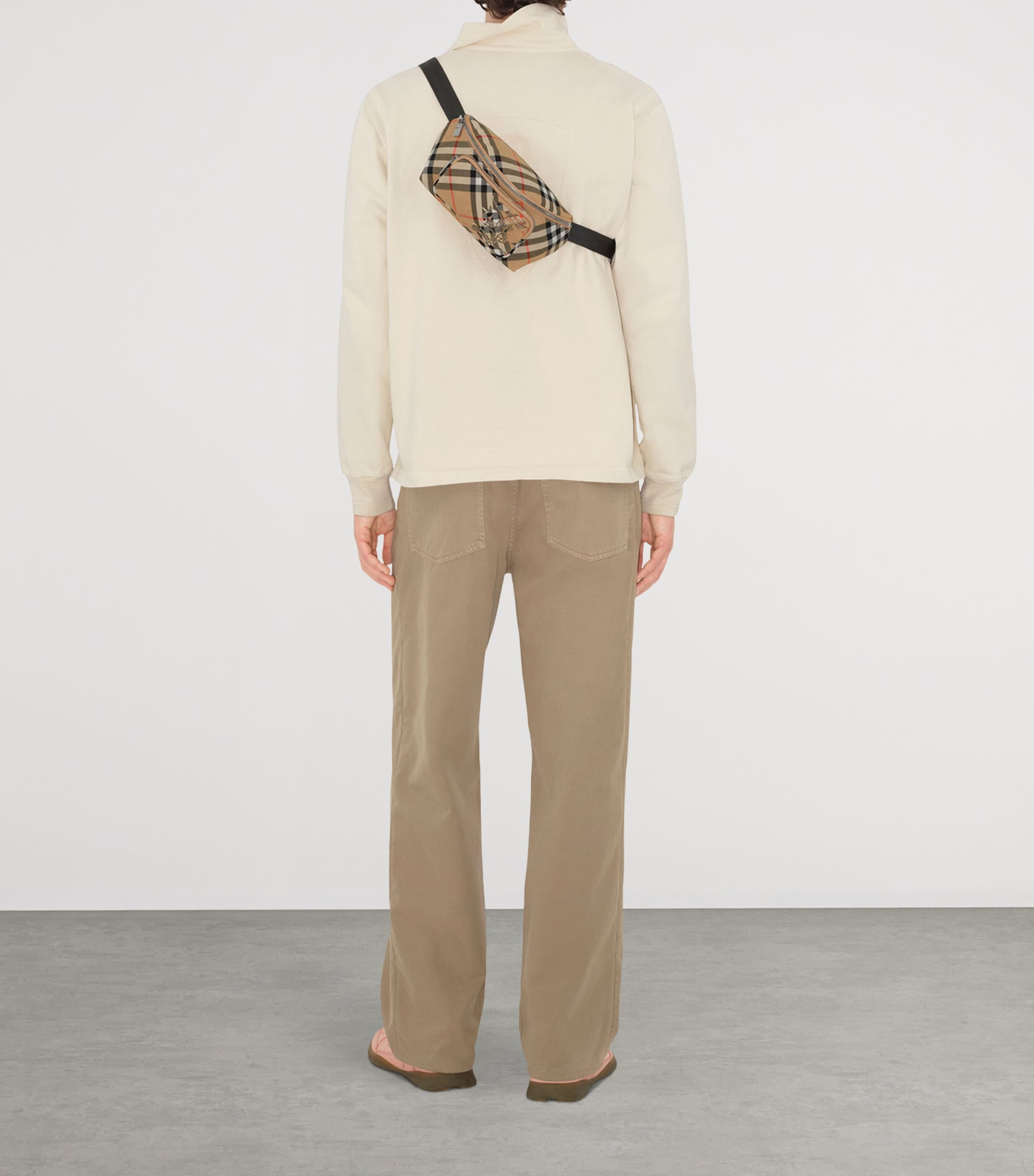 Small Check Belt Bag SAND Image 3