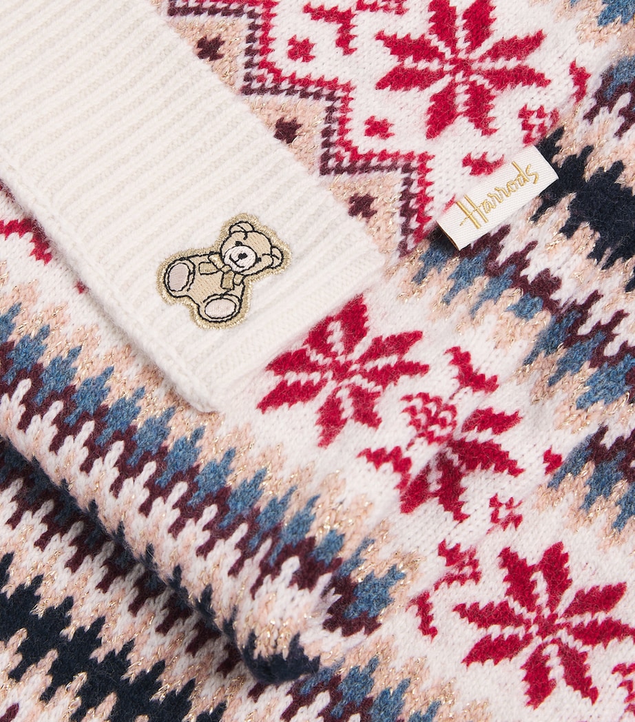 Harrods Fair Isle Scarf Image 2