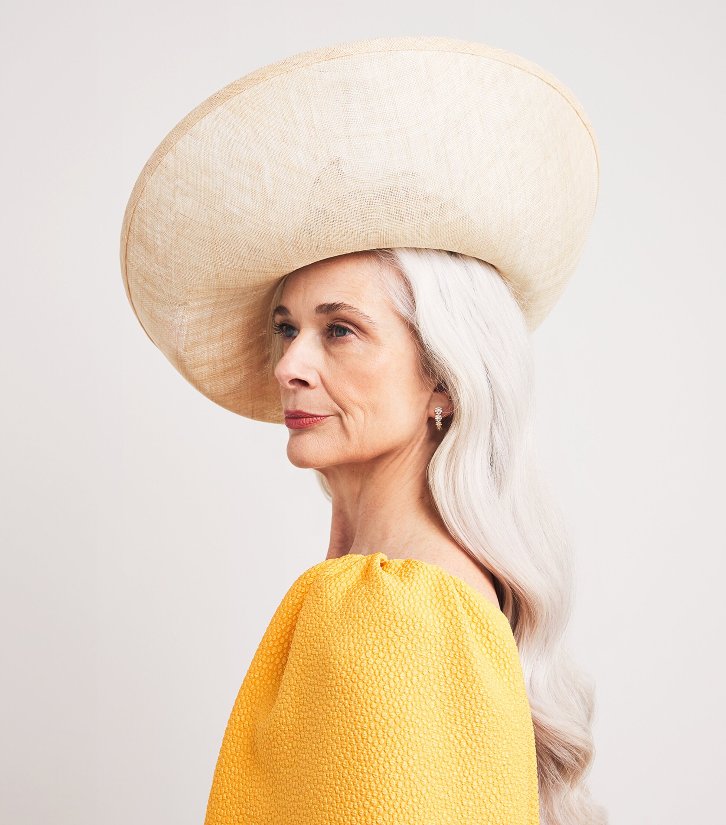 Rachel Trevor-Morgan Ruffle-Detail Hat Fascinator Natural Image 4