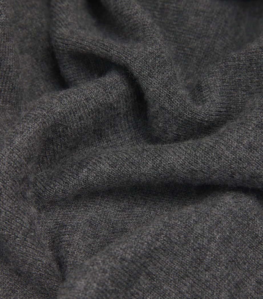 Wool Short-Sleeve Sweater MEDIUM GREY Image 5