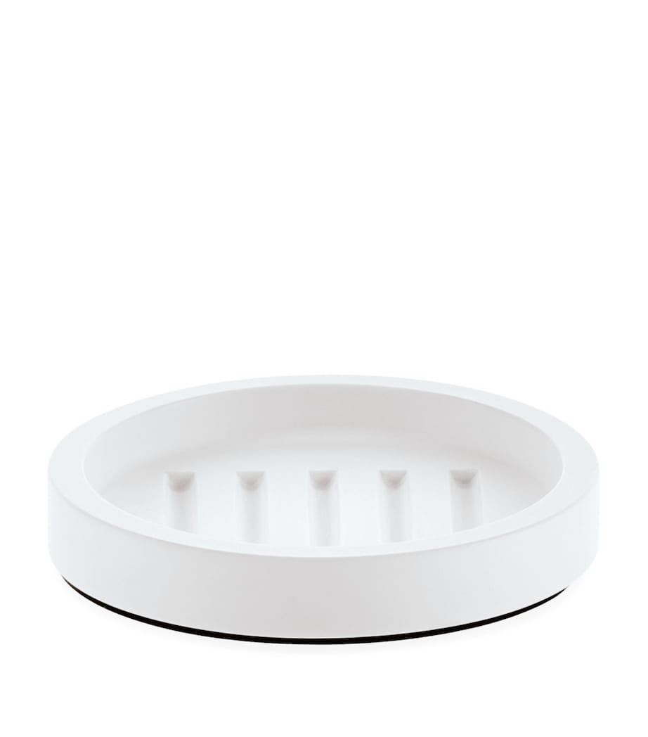 Stone Collection Soap Bench WHITE S/STEEL MATT Image 1