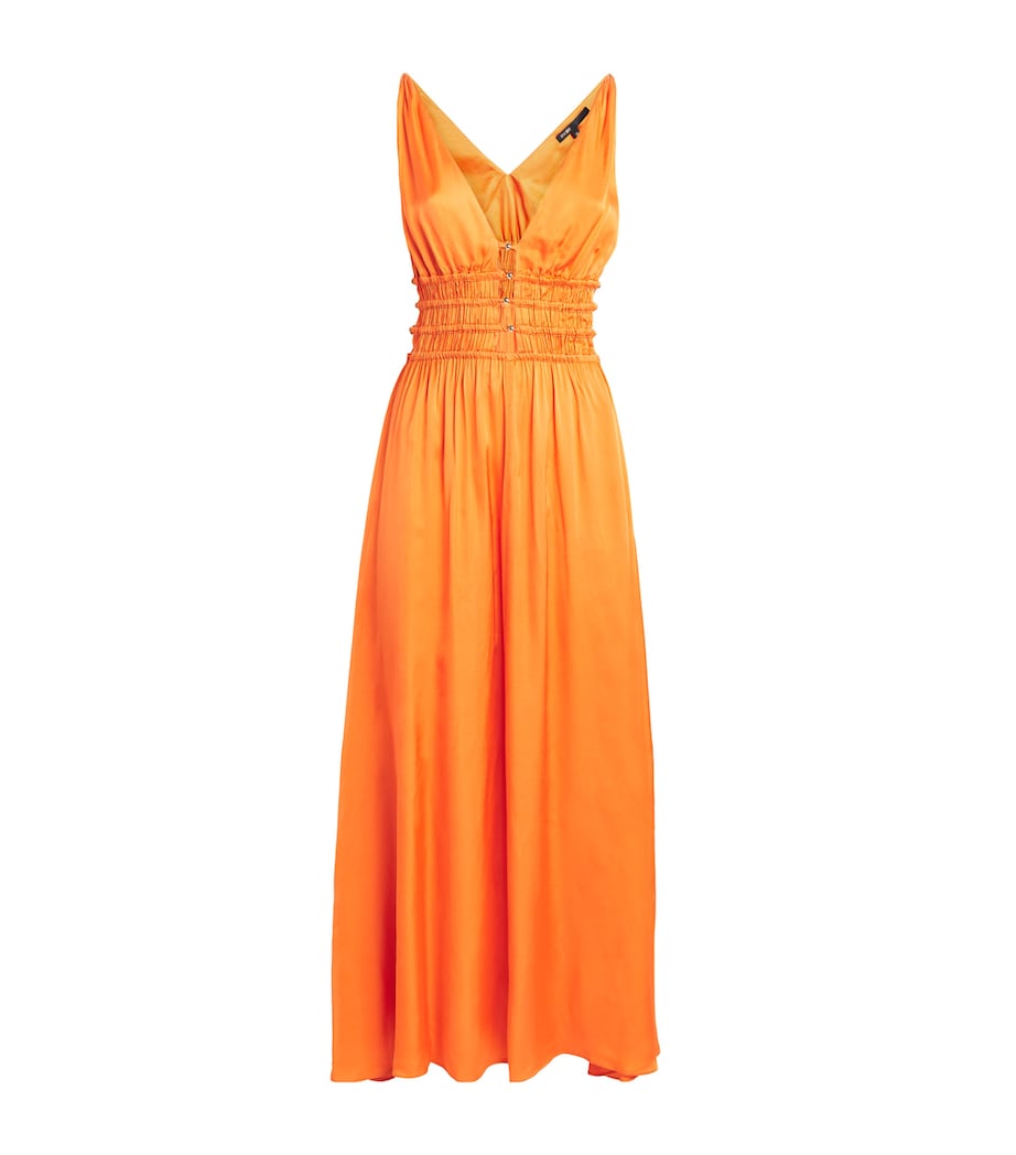 Satin-Effect Midi Dress - Image 1