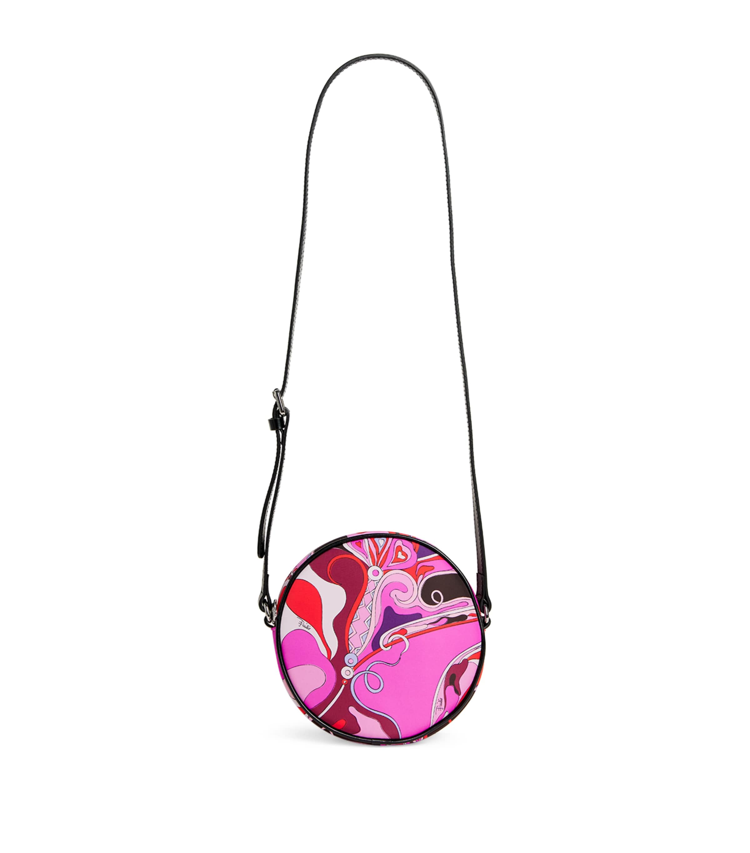 Pucci Junior Printed Cross-body Bag In Pink