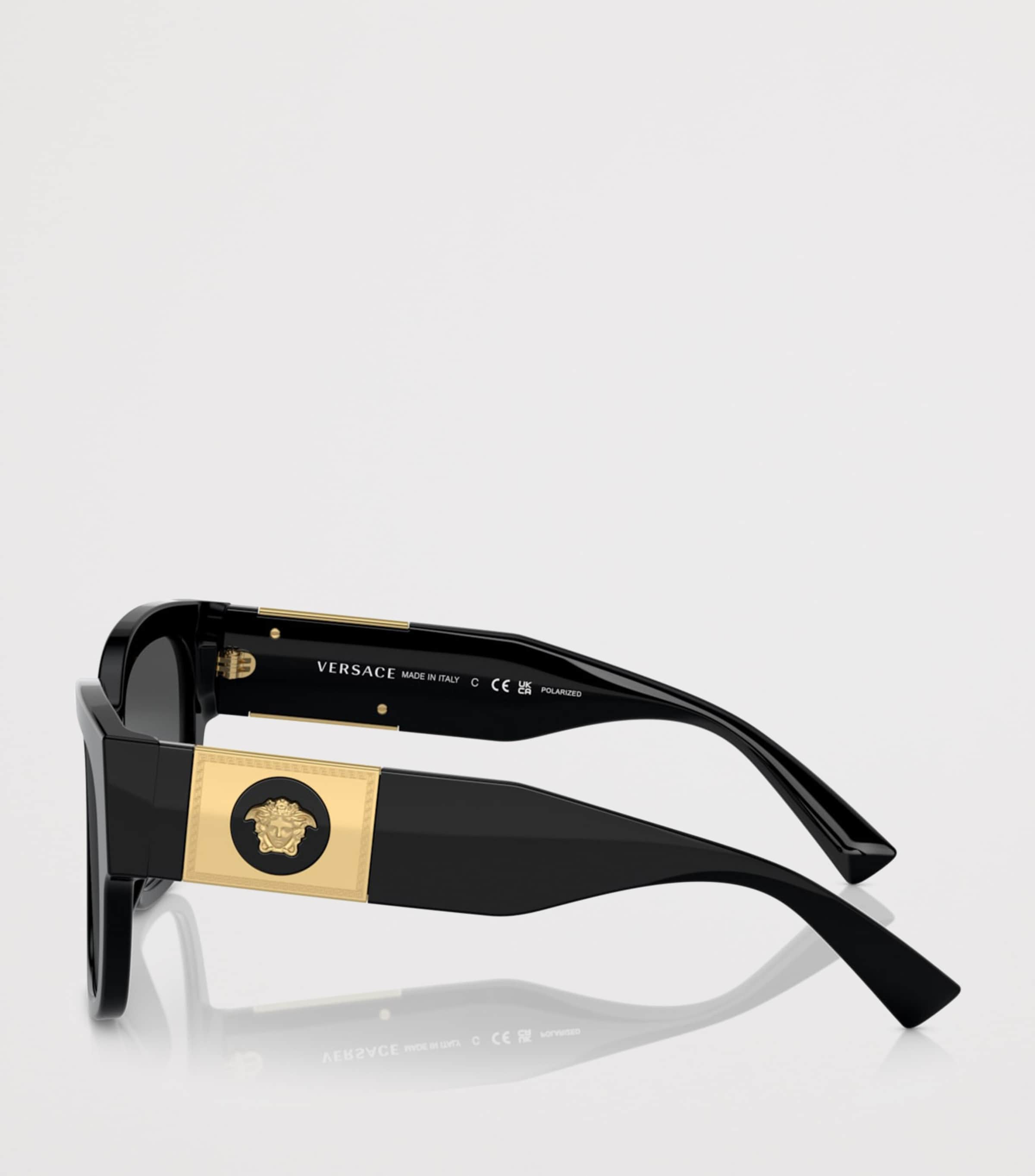 Versace Acetate Pillow Sunglasses Black Image 3
