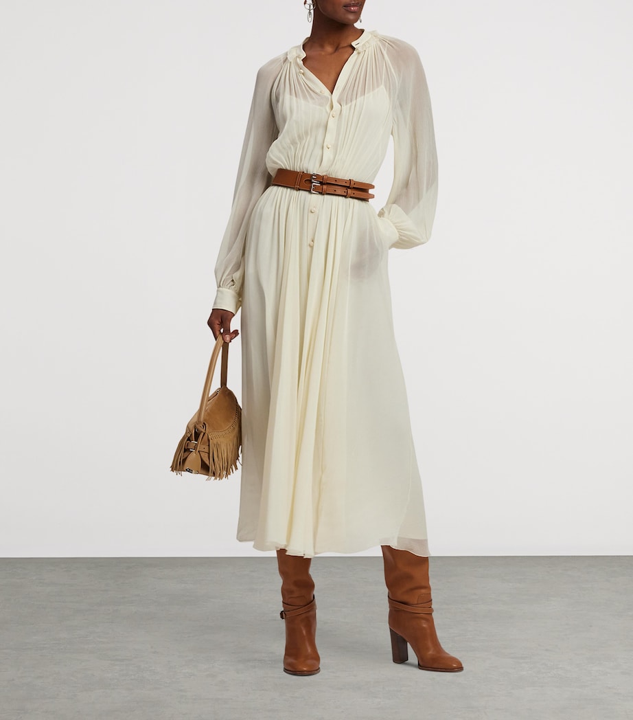 Leather Double-Buckle Belt RL GOLD Image 3