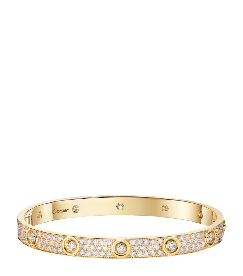 LOVE Yellow Gold and Diamond Bracelet YELLOW GOLD Image 1
