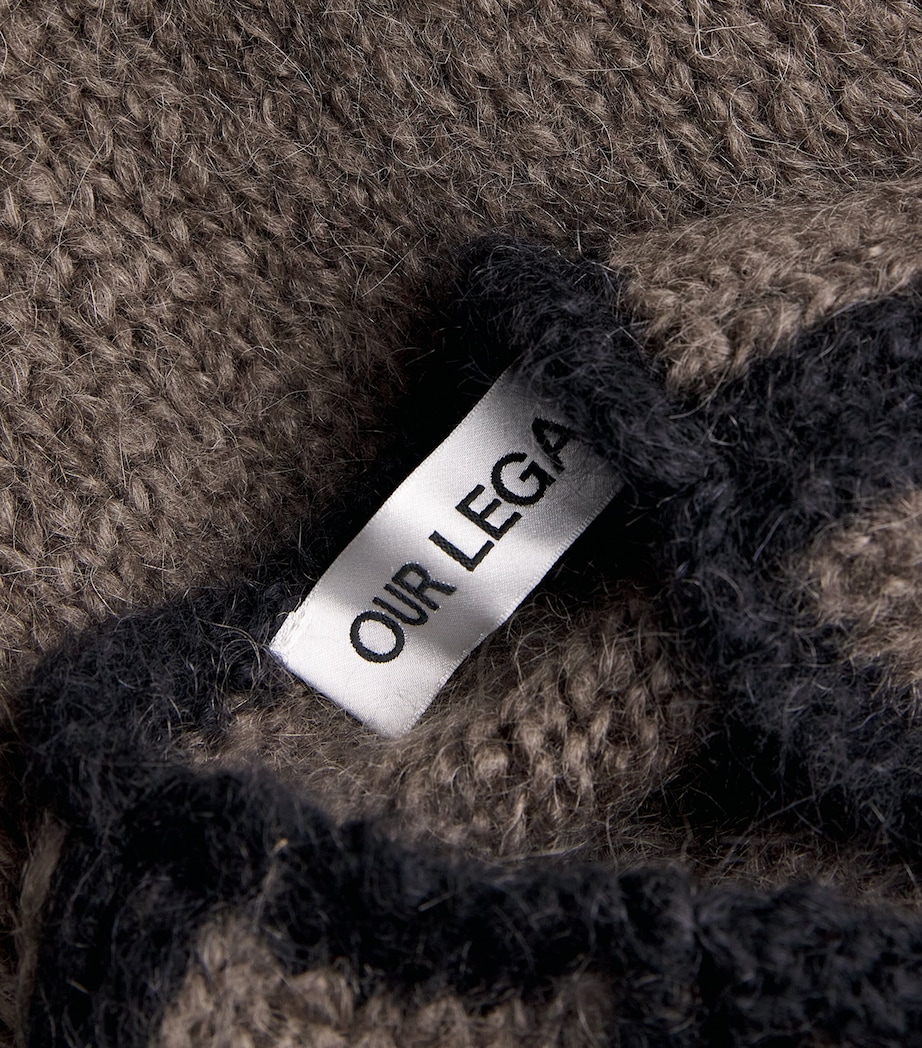 Mohair-Wool Rider Roundneck Sweater STEEL MOHAIR Image 5