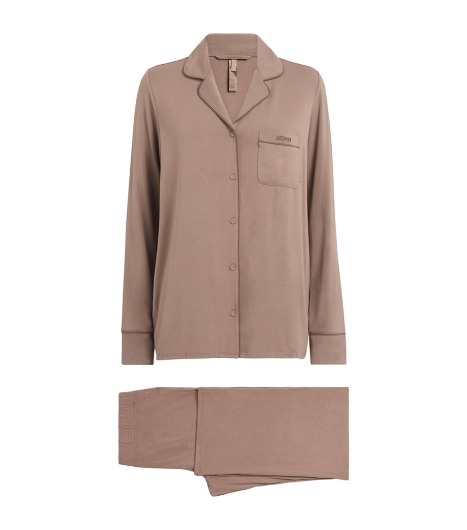 Soft Lounge Long Pyjamas FOSSIL Image 1