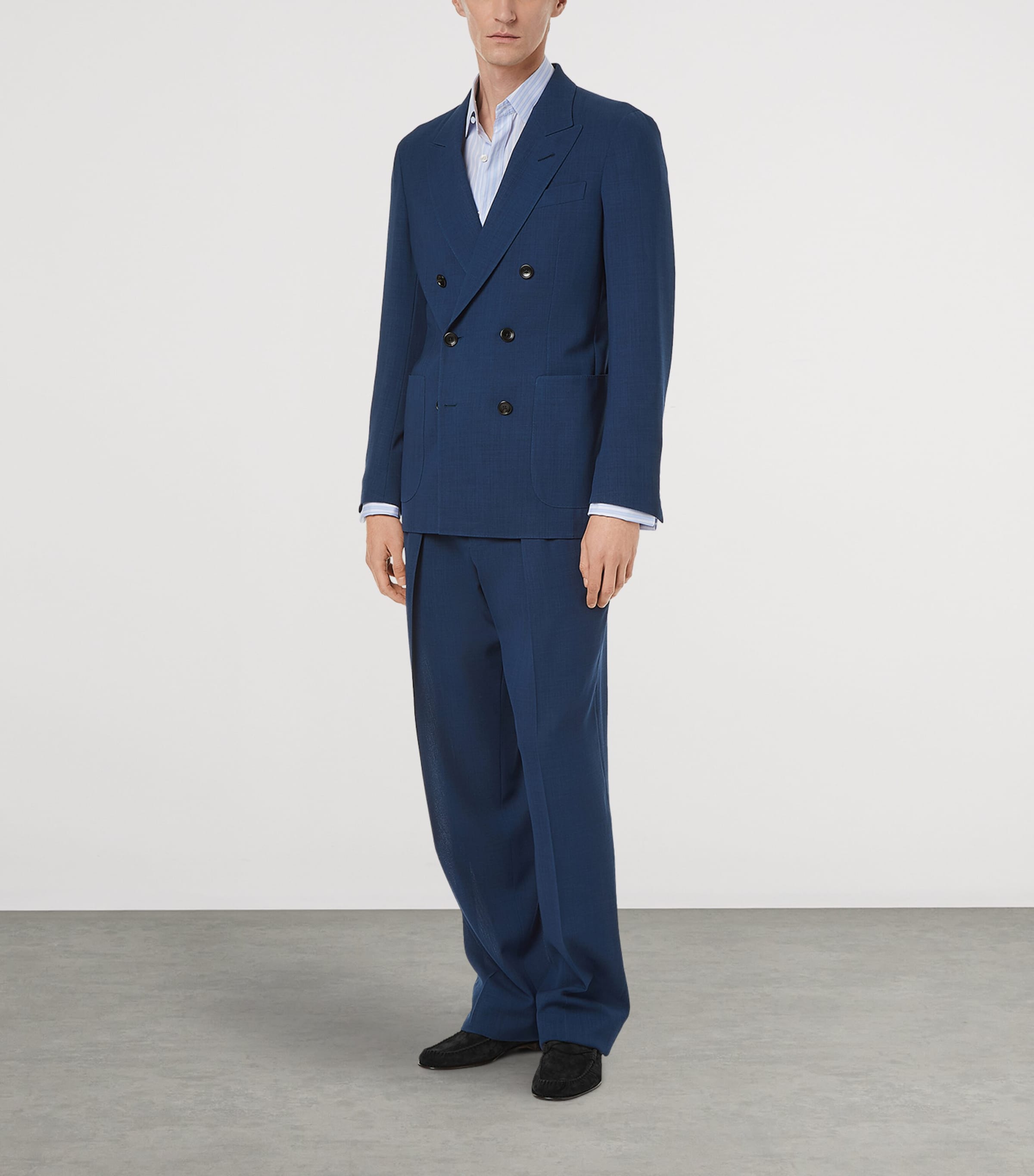 Virgin Wool Double-Breasted Blazer UBY Image 2