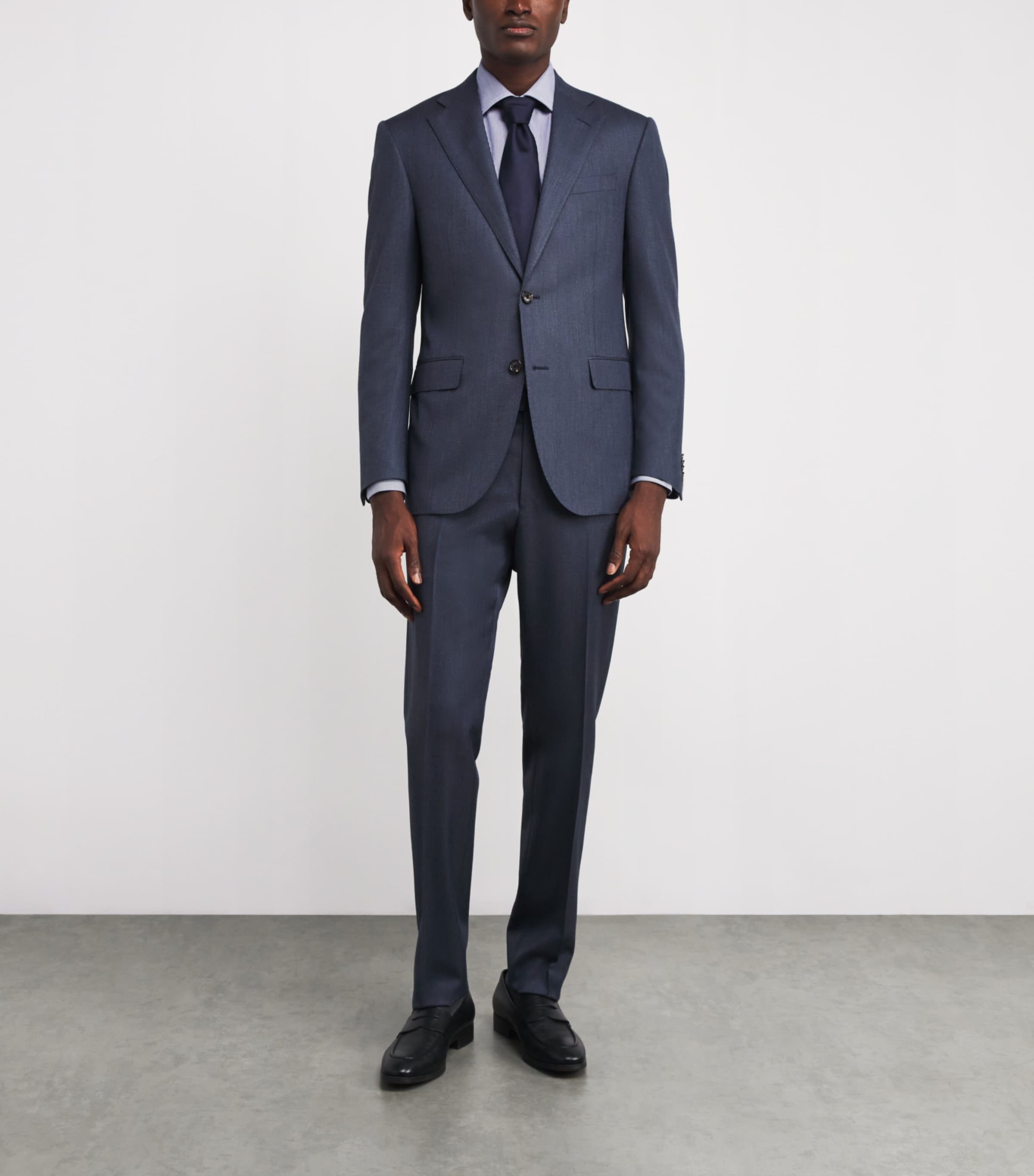 Cotton Stripe Shirt 12 BLUE Image 2