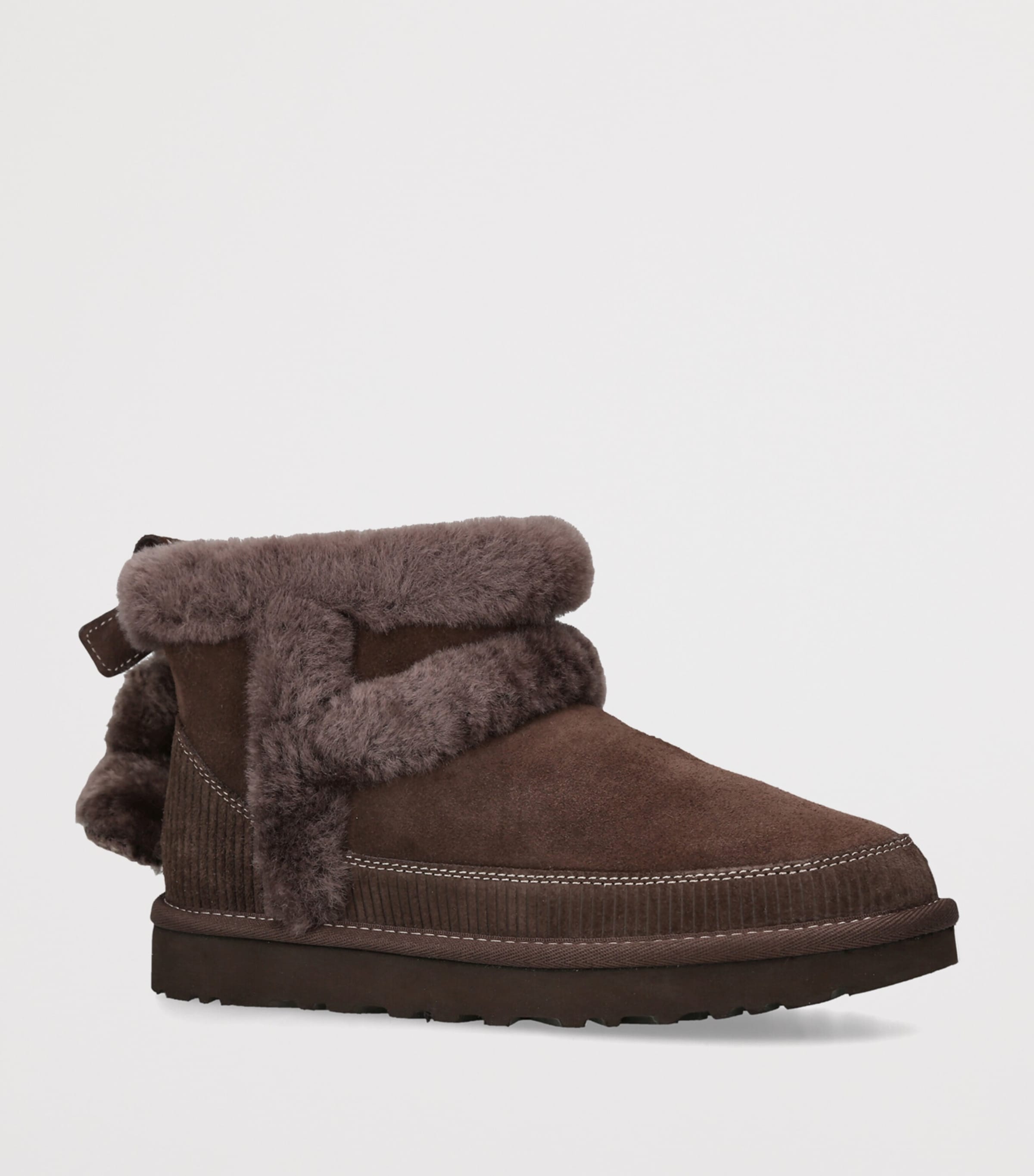 UGG Suede Classic Mini Heritage Boots Dark Brown Image 2