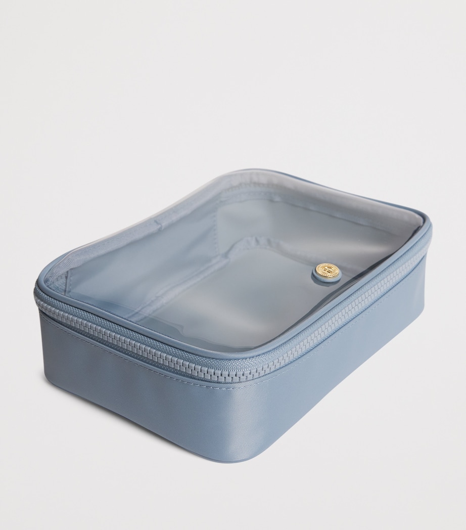 Harrods Clear Cosmetic Bag Blue Image 4