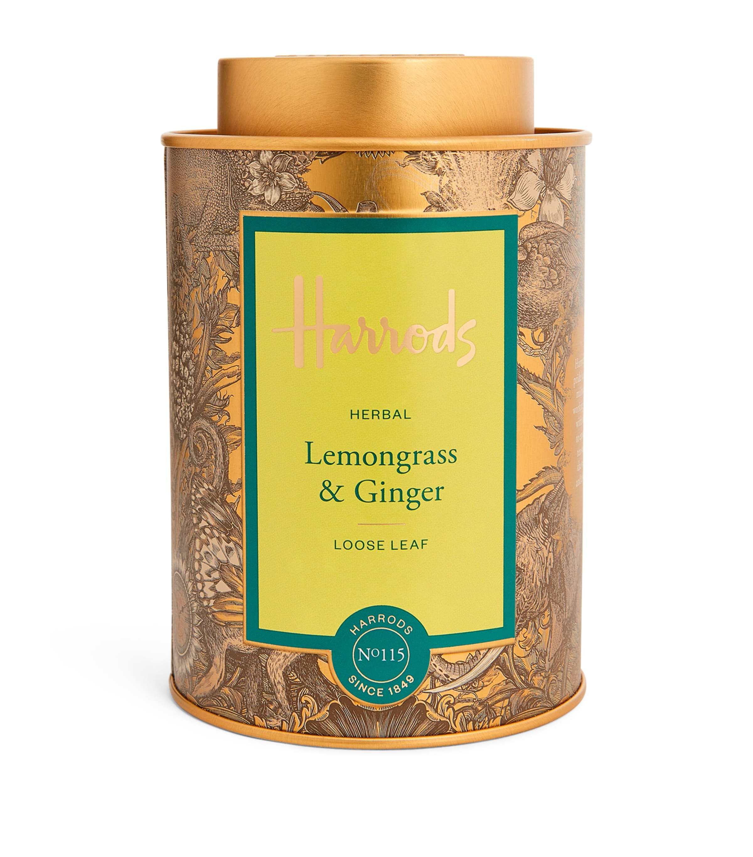Harrods No. 115 Lemongrass & Ginger Loose Leaf Tea (100g) | Designers | Harrods | Tea | Loose Leaf Tea | Herbal Teas