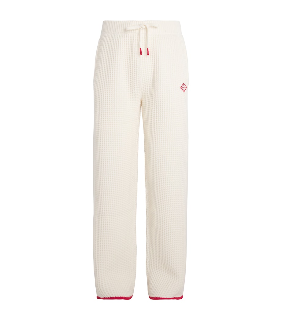 Wool Waffle Sweatpants WHITE Image 1