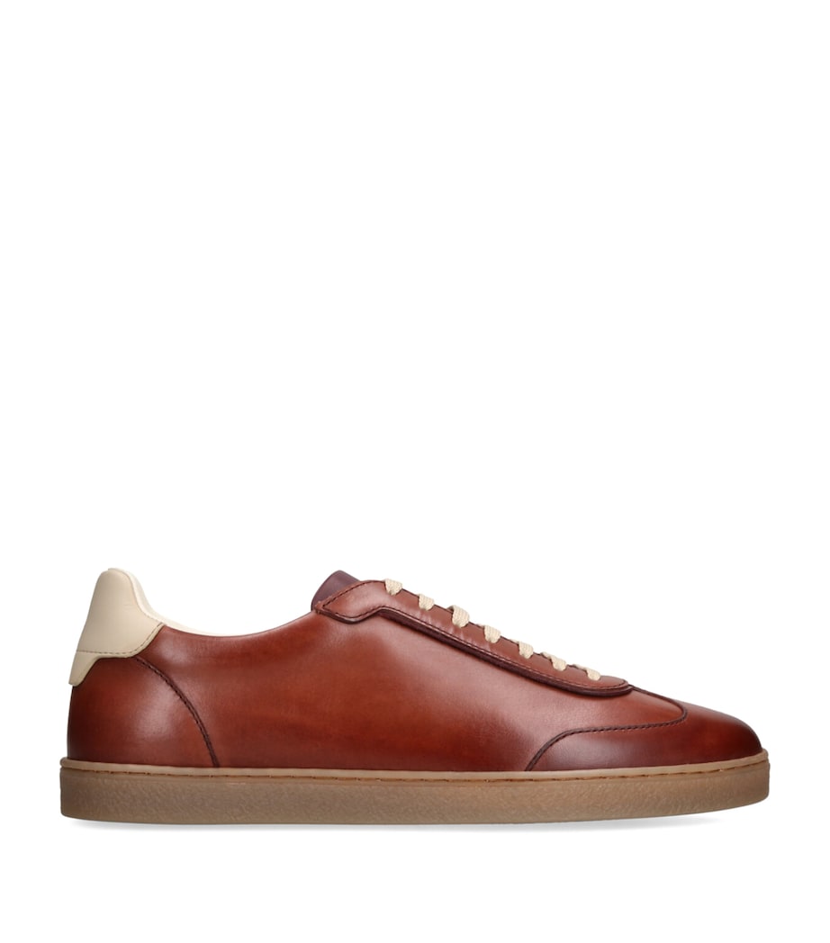 Leather Sneakers WINE Image 1