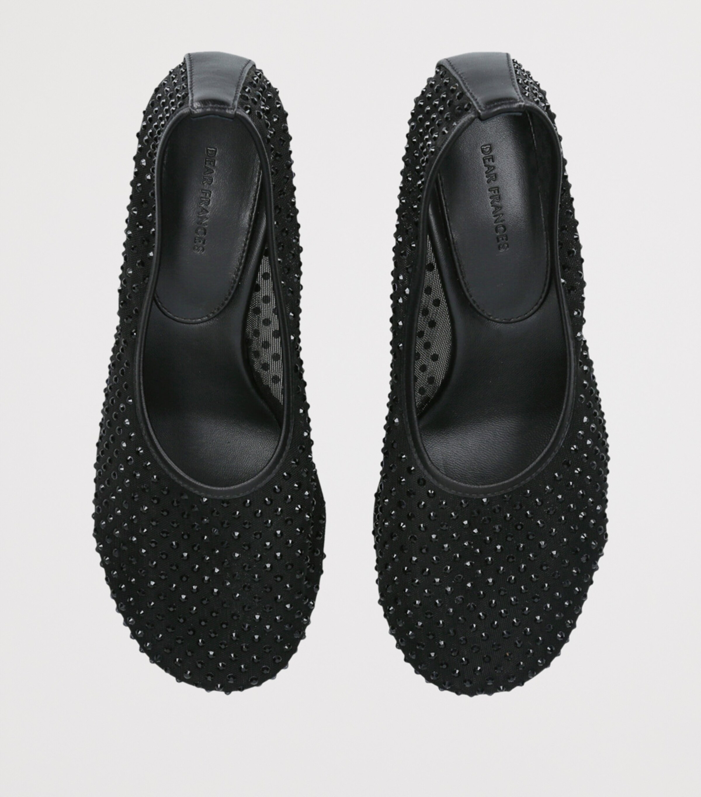 Mesh Embellished Balla Pumps 55 BLACK Image 4
