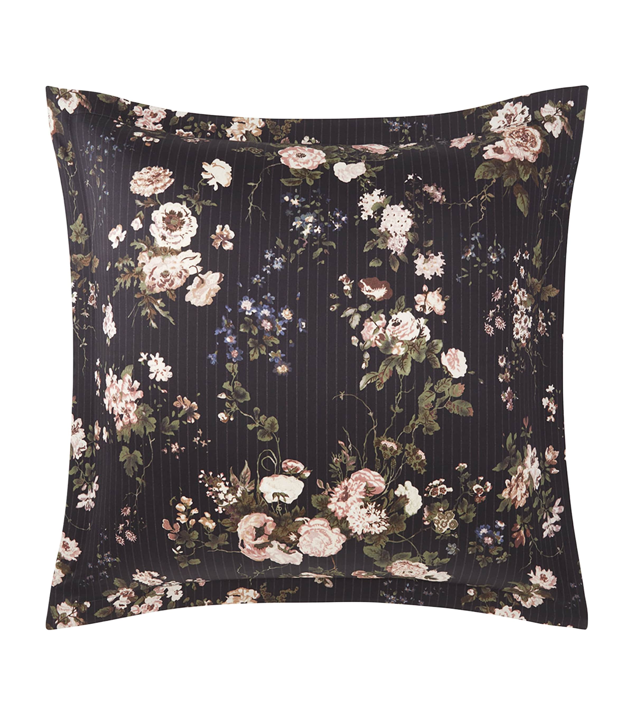 Ralph Lauren Cotton Thompson Square Oxford Pillowcase In Black