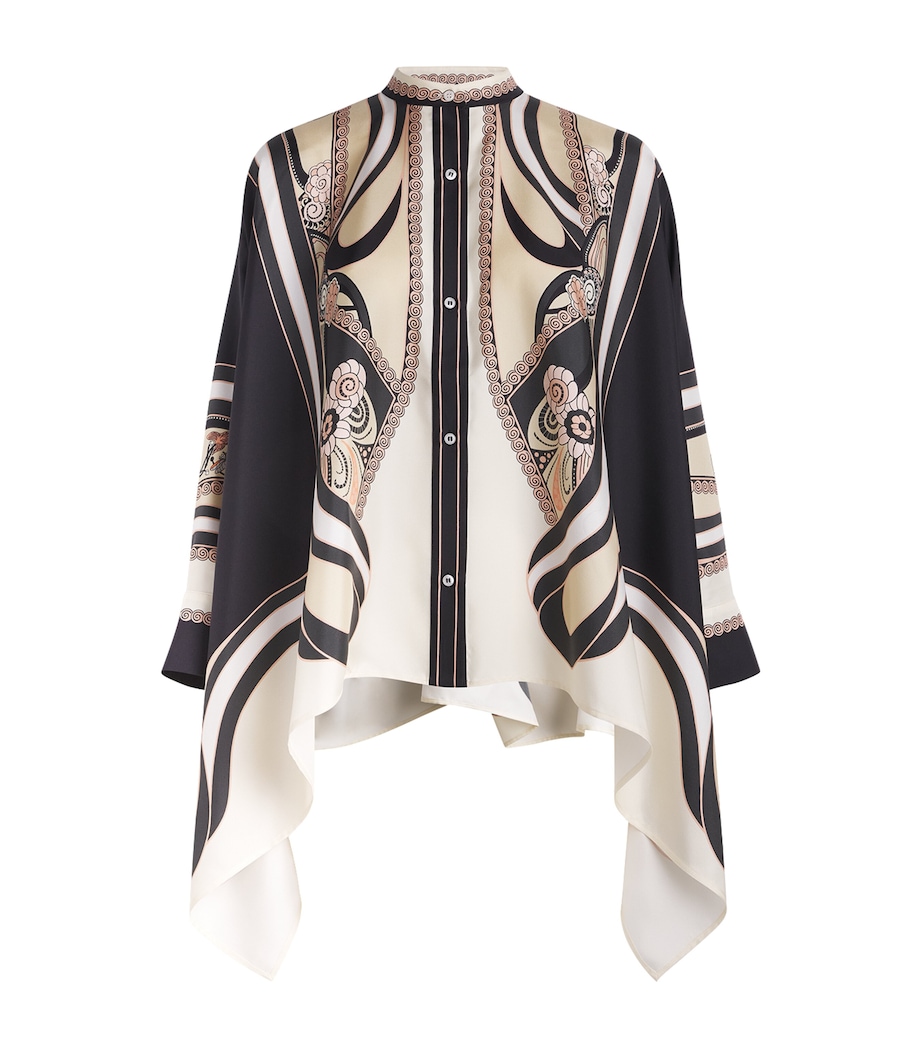La Doublej Womens Silk Foulard Blouse Placée Image 1
