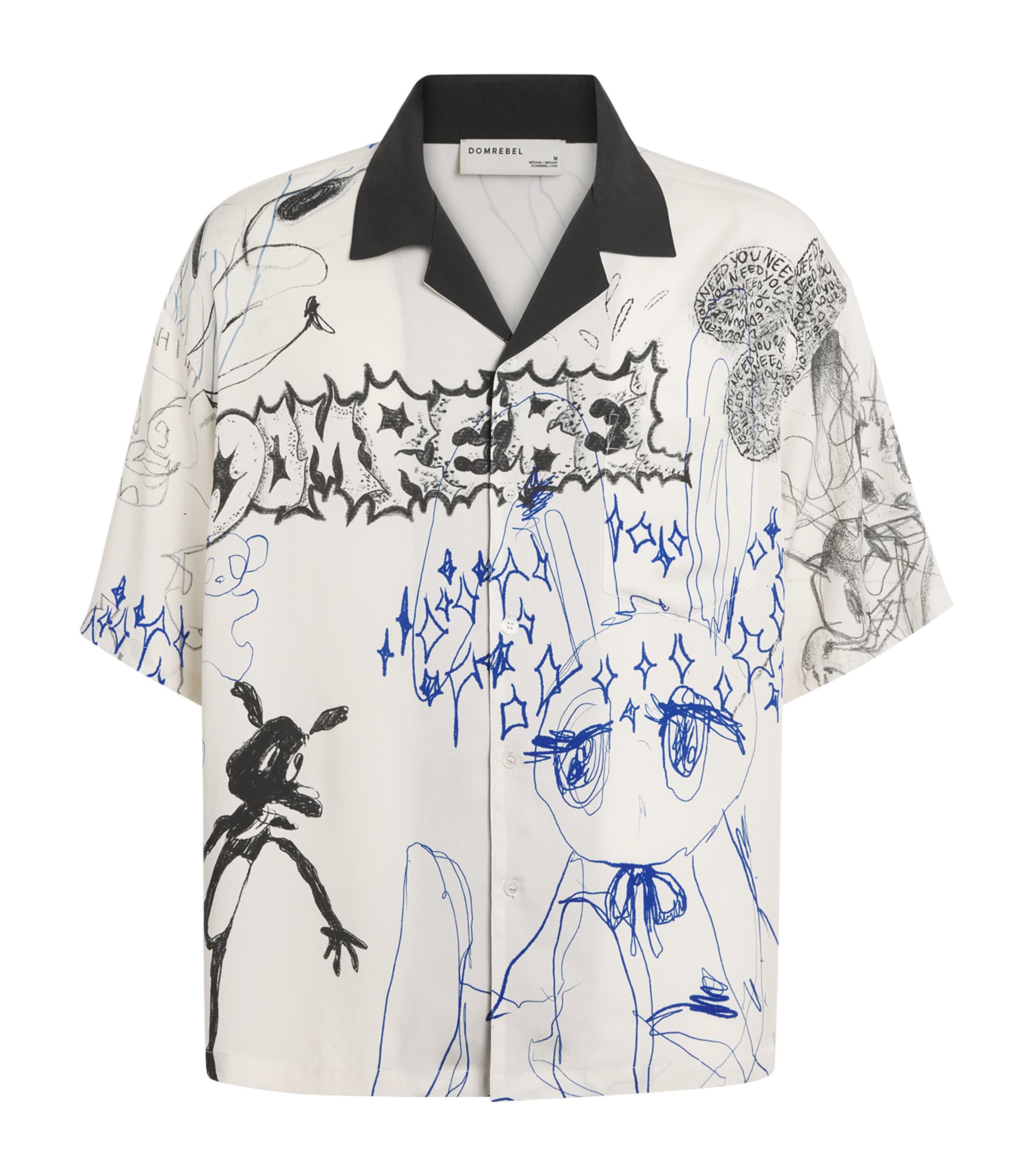 Domrebel Sketchbook Shirt In White