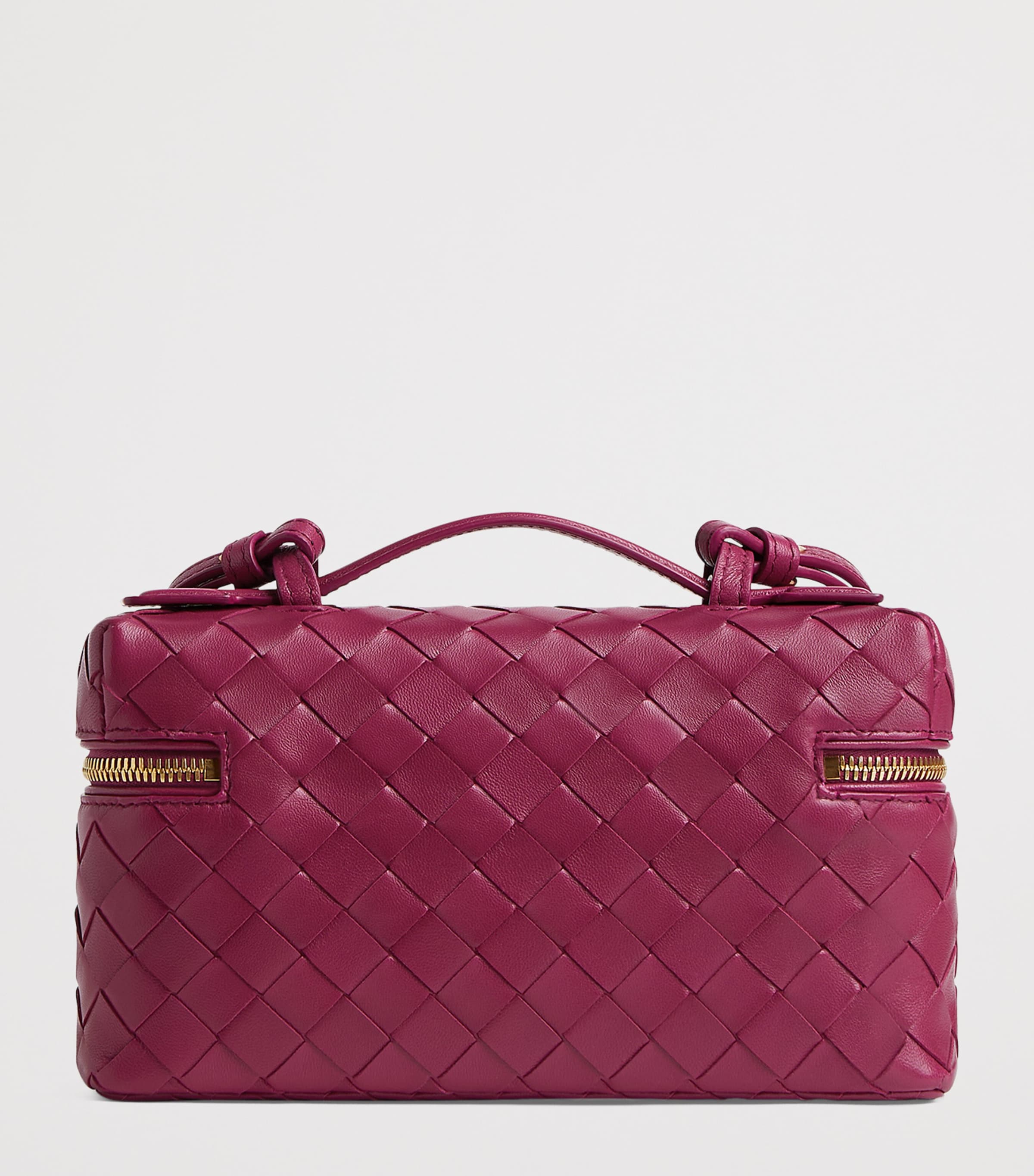 ショルダーバッグ・ポシェット Bottega Veneta Bang Bang Leather Vanity Case Bang Bang Intrecciato leather vanity bag in brown - Bottega