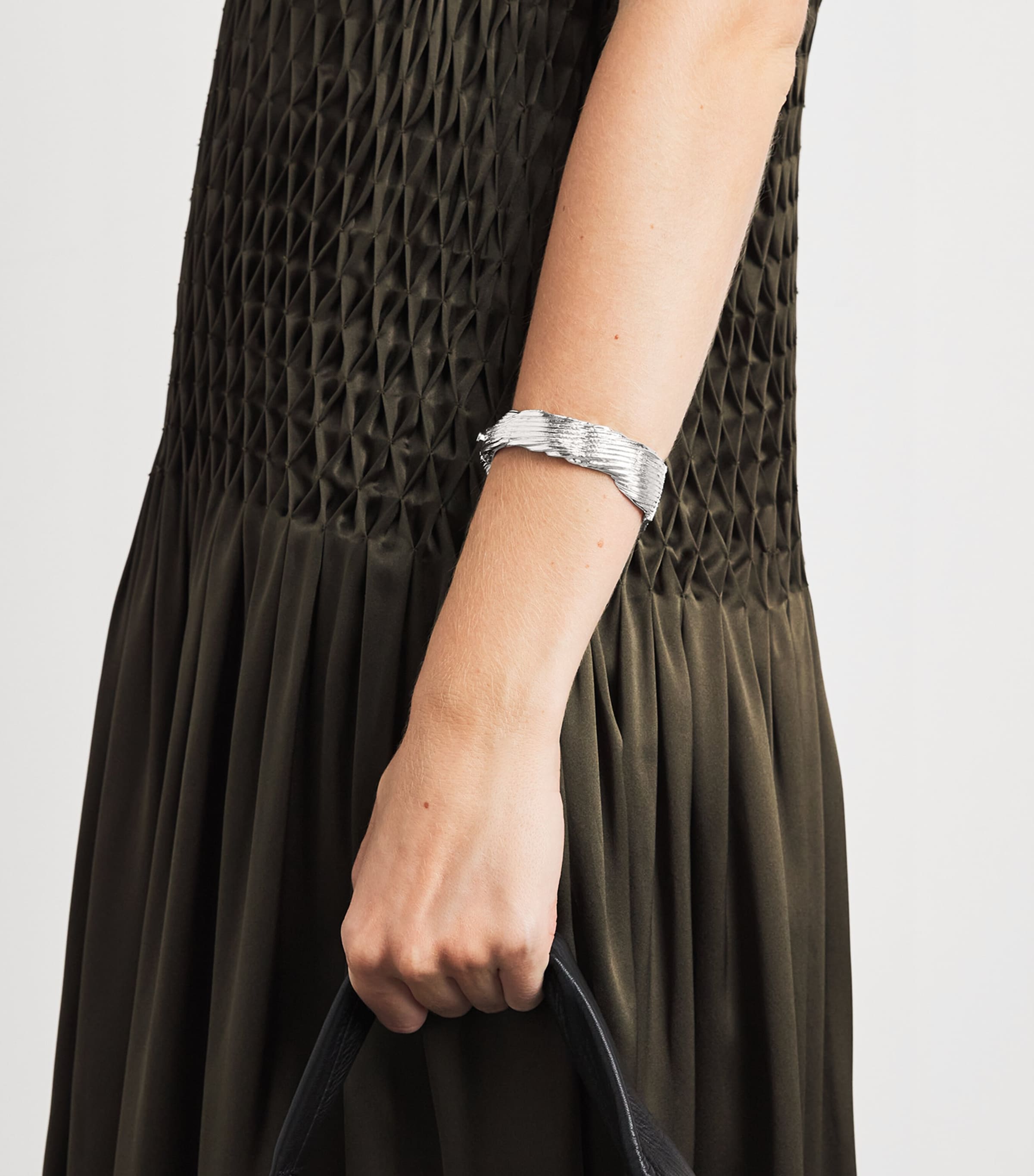 Completedworks Irregular Cuff Bracelet Silver Plated Image 4