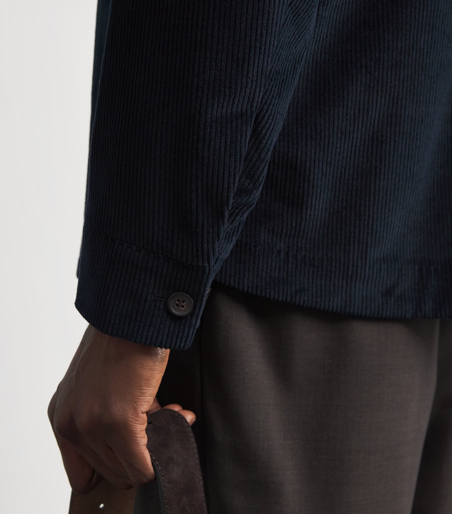 Cotton-Blend Corduroy Scala Overshirt NVY NAVY Image 6