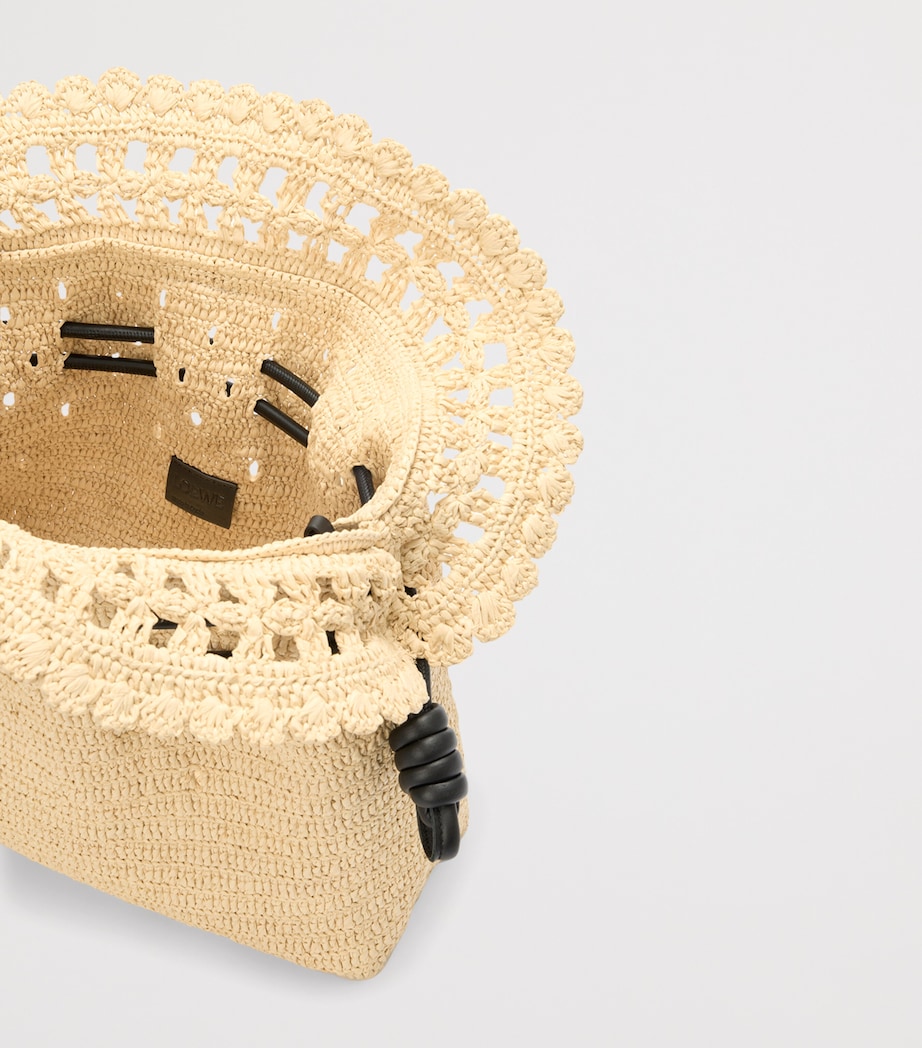 LOEWE x Paula's Ibiza Raffia Flamenco Purse Natural Image 6