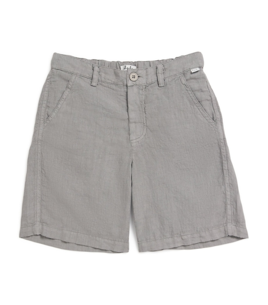 Linen Bermuda Shorts (2-12 Years) 048 GREY Image 1