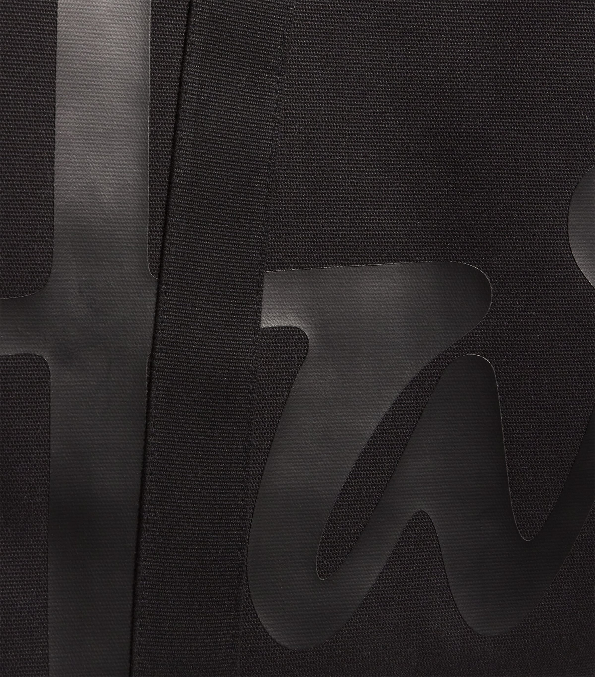 Large Cotton Logo Tote Bag BLACK Image 4