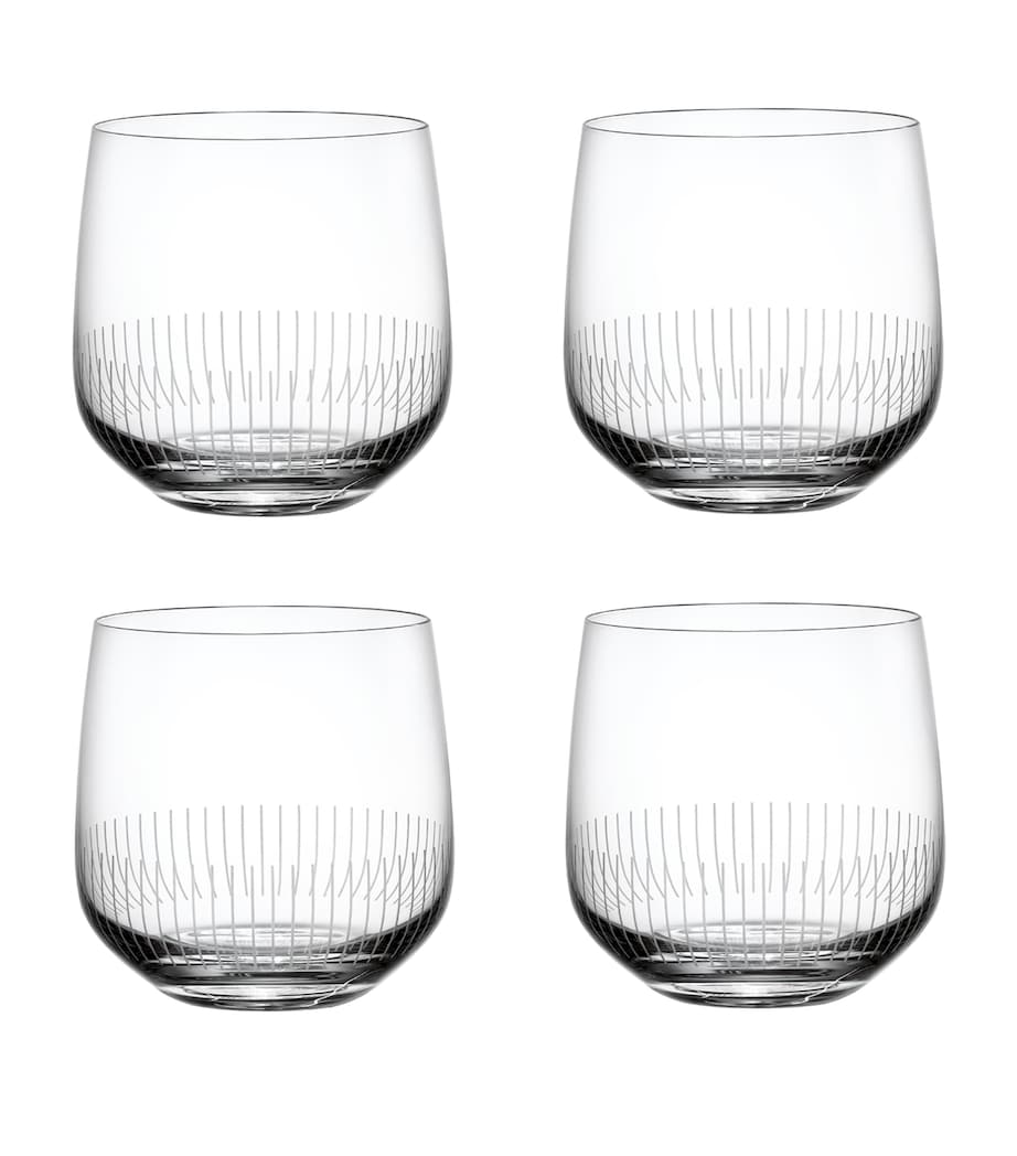 Set of 4 Crystal Afina Water Glasses (200ml) CLEAR Image 1