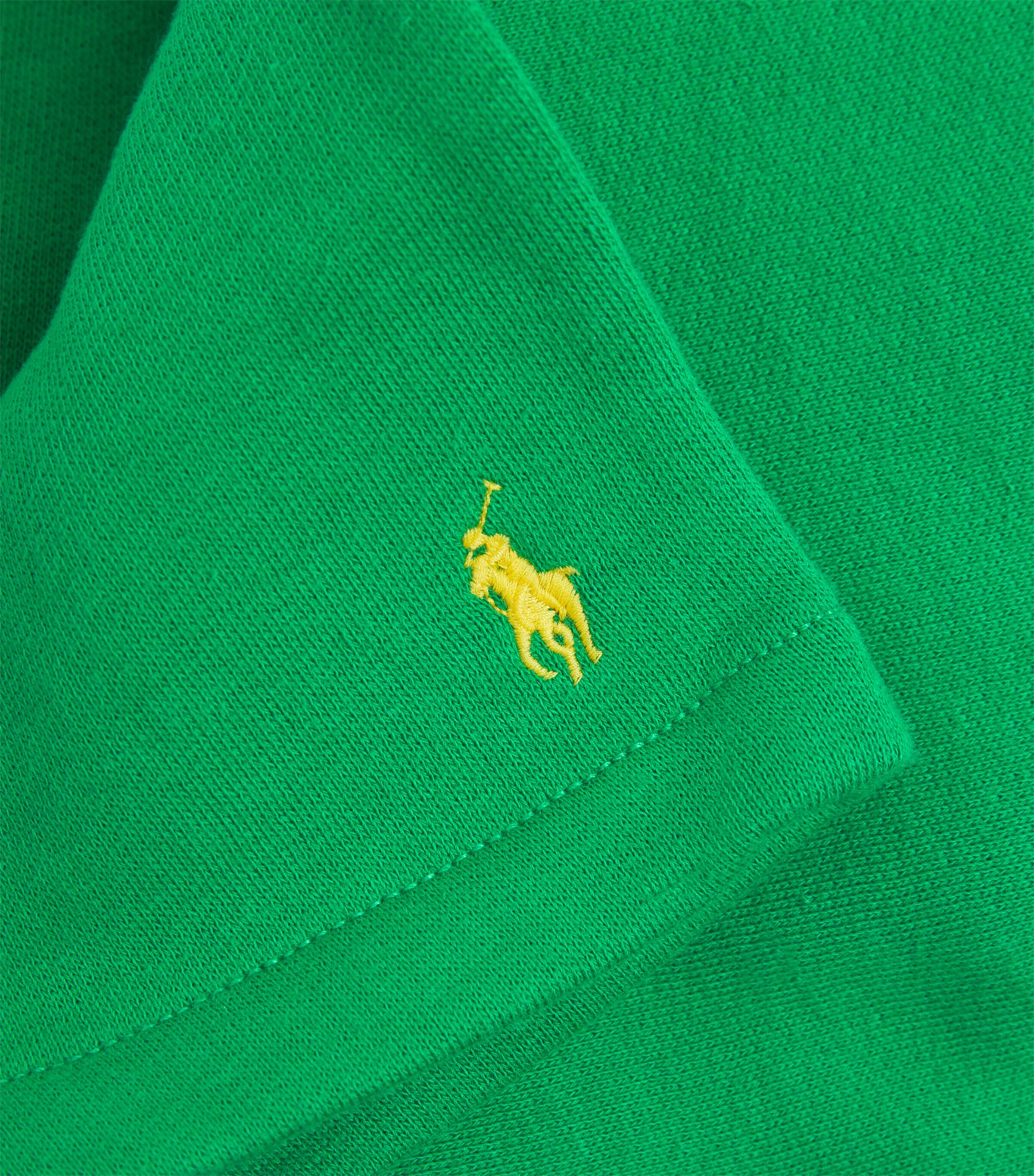 Cotton-Blend Polo Pony Sweatshorts (2-7 Years) GREEN Image 3