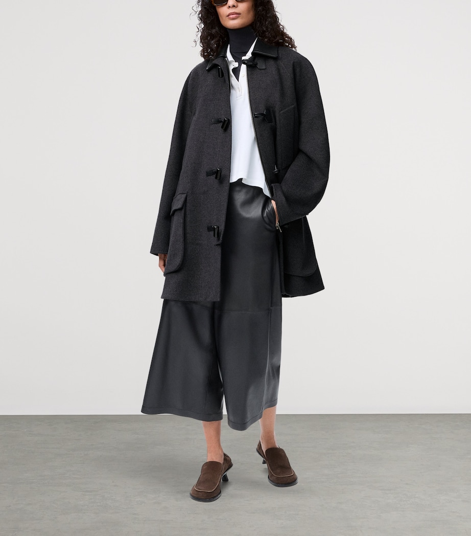 Wool Turtleneck Sweater NAVY/GREY Image 2