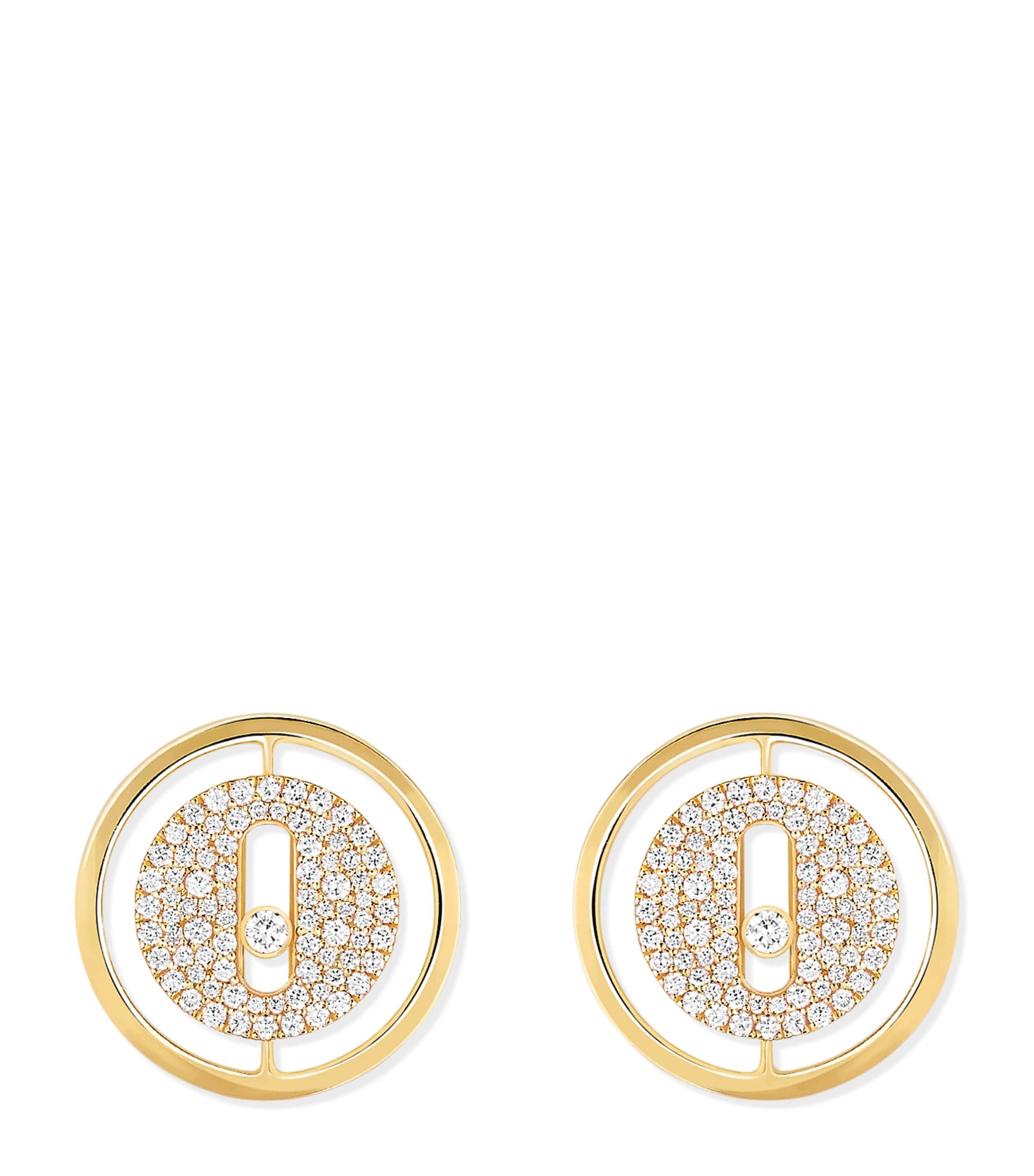 Yellow Gold and Diamond Lucky Move Earrings YELLOW GOLD Image 1