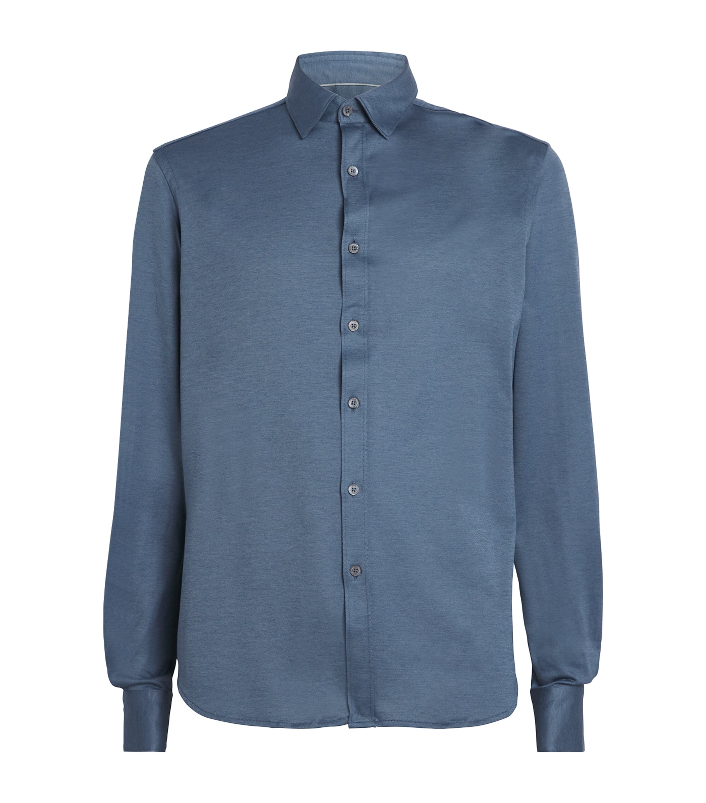 Canali Mens Cotton-Blend Shirt Image 1