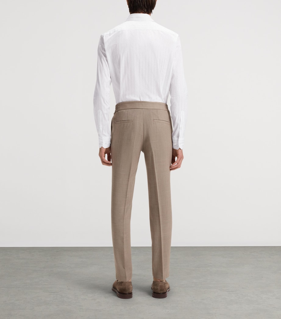 Cotton Stripe Slim Shirt 255 Image 3