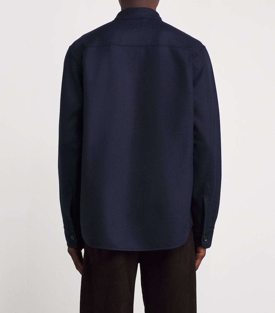 Wool Twin-Pocket Overshirt 4142 Image 4