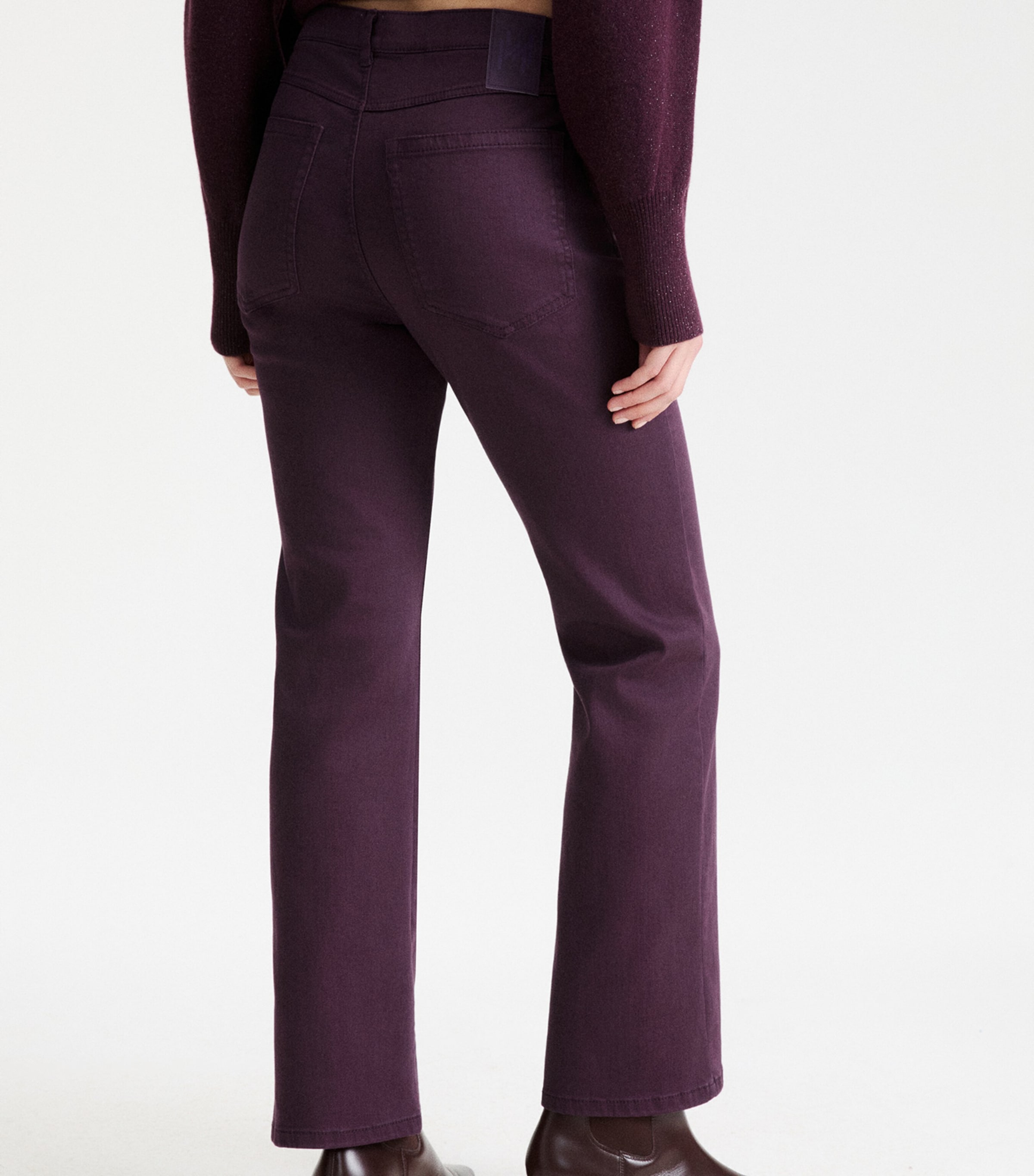 Marella Womens Straight Jeans Blackberry Image 3