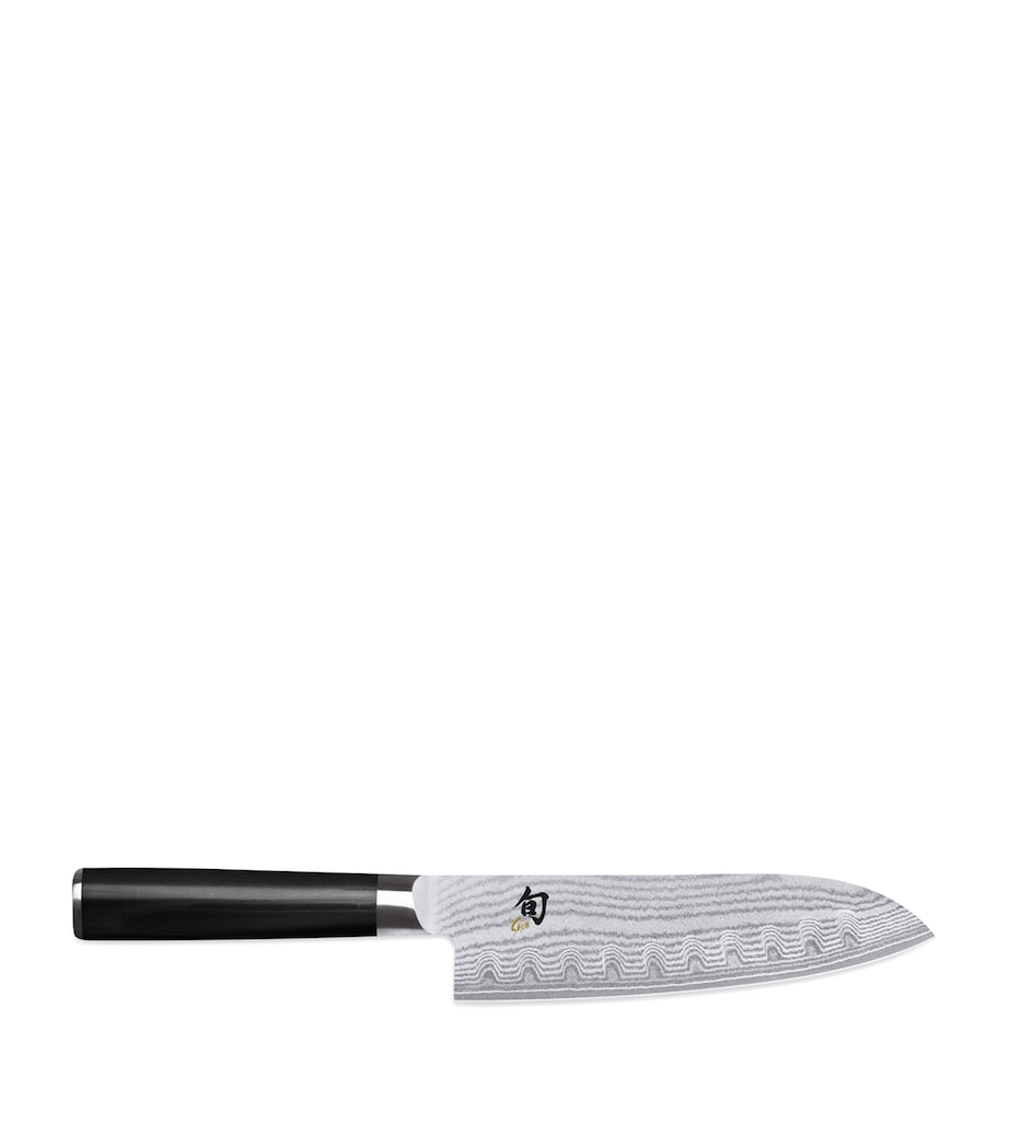 KAI Shun Classic Scalloped Santoku Knife Metallic Image 1
