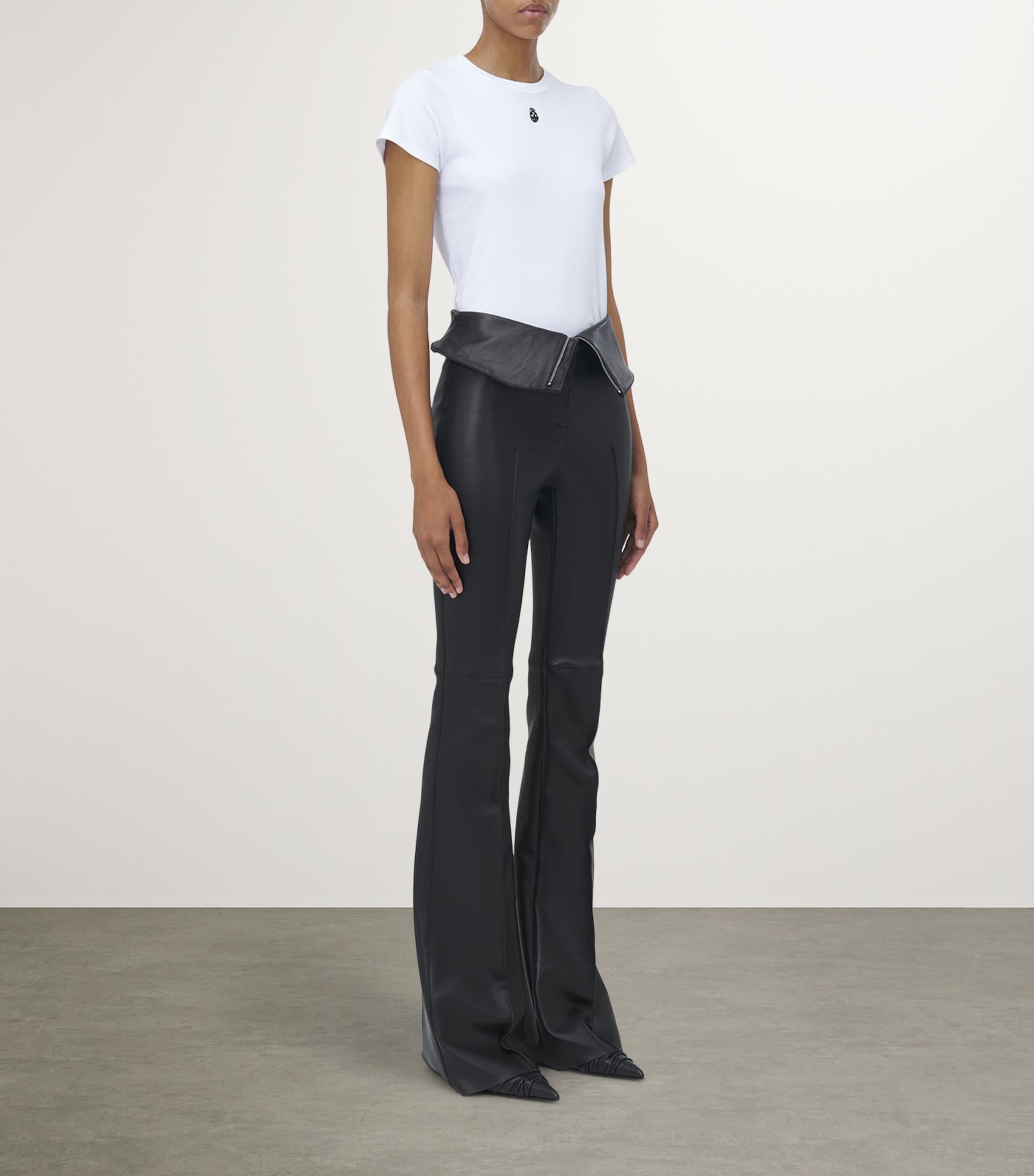 Cotton Skull-Embroidered T-Shirt 9000 Image 2