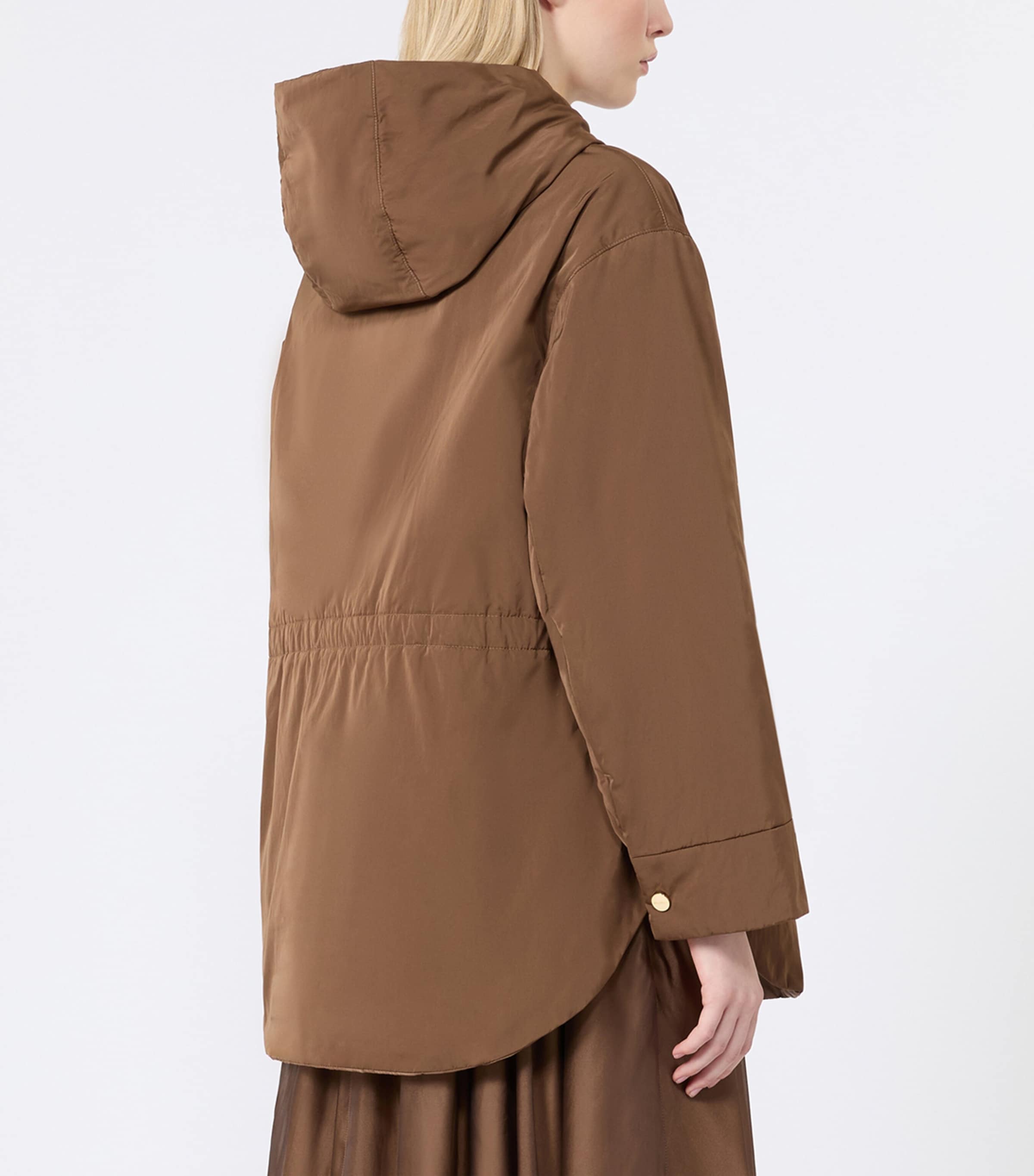 Max Mara Womens Water-Repellent Reversible Parka Honey Image 4