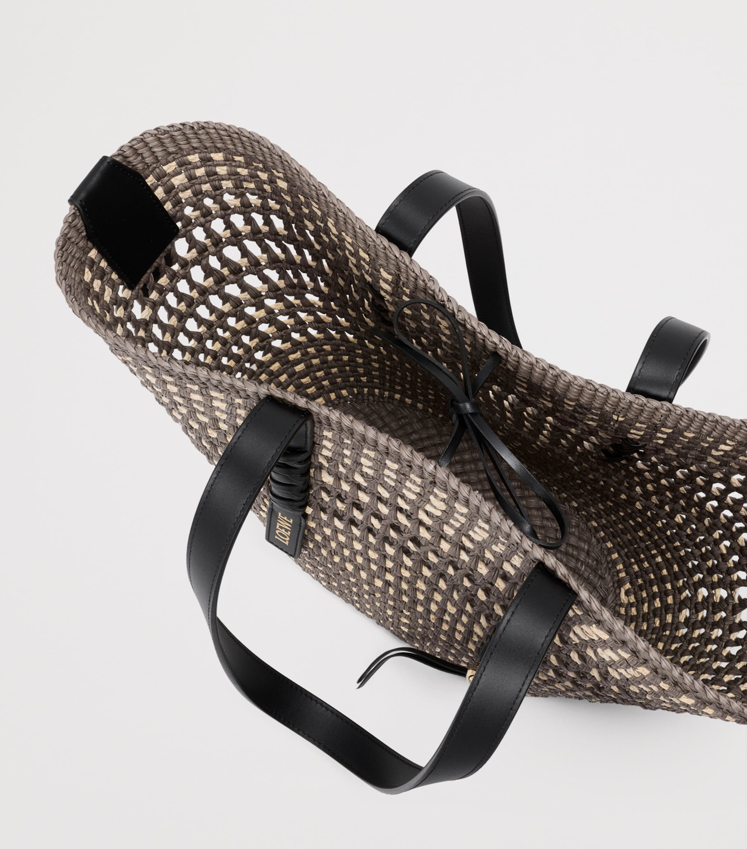 LOEWE x Paula’s Ibiza Medium Braid Basket Bag Khaki/natural Image 5