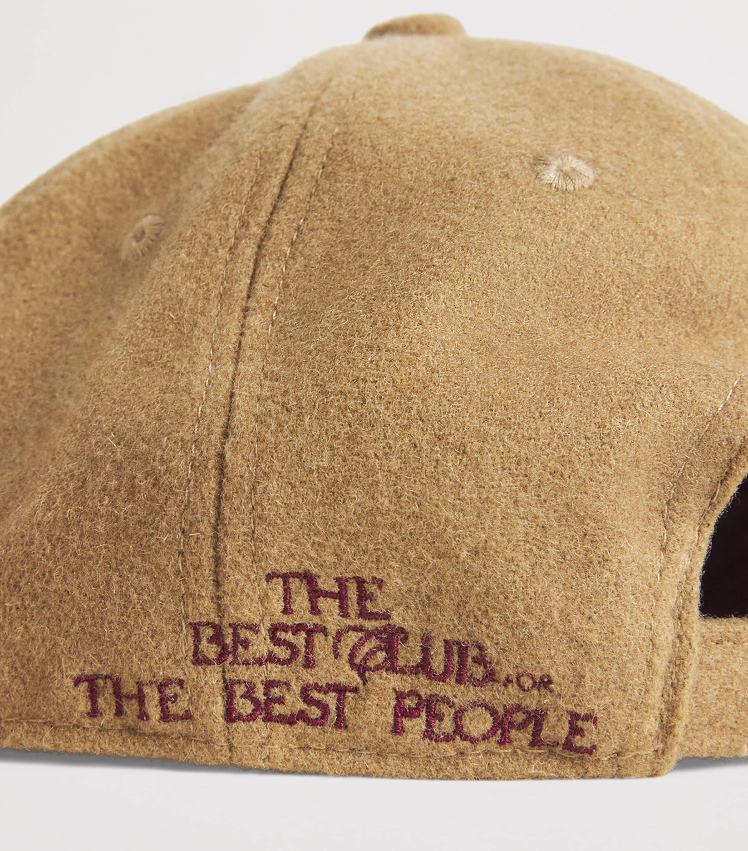 Wool-Blend Embroidered Baseball Cap BG / BEIGE Image 4