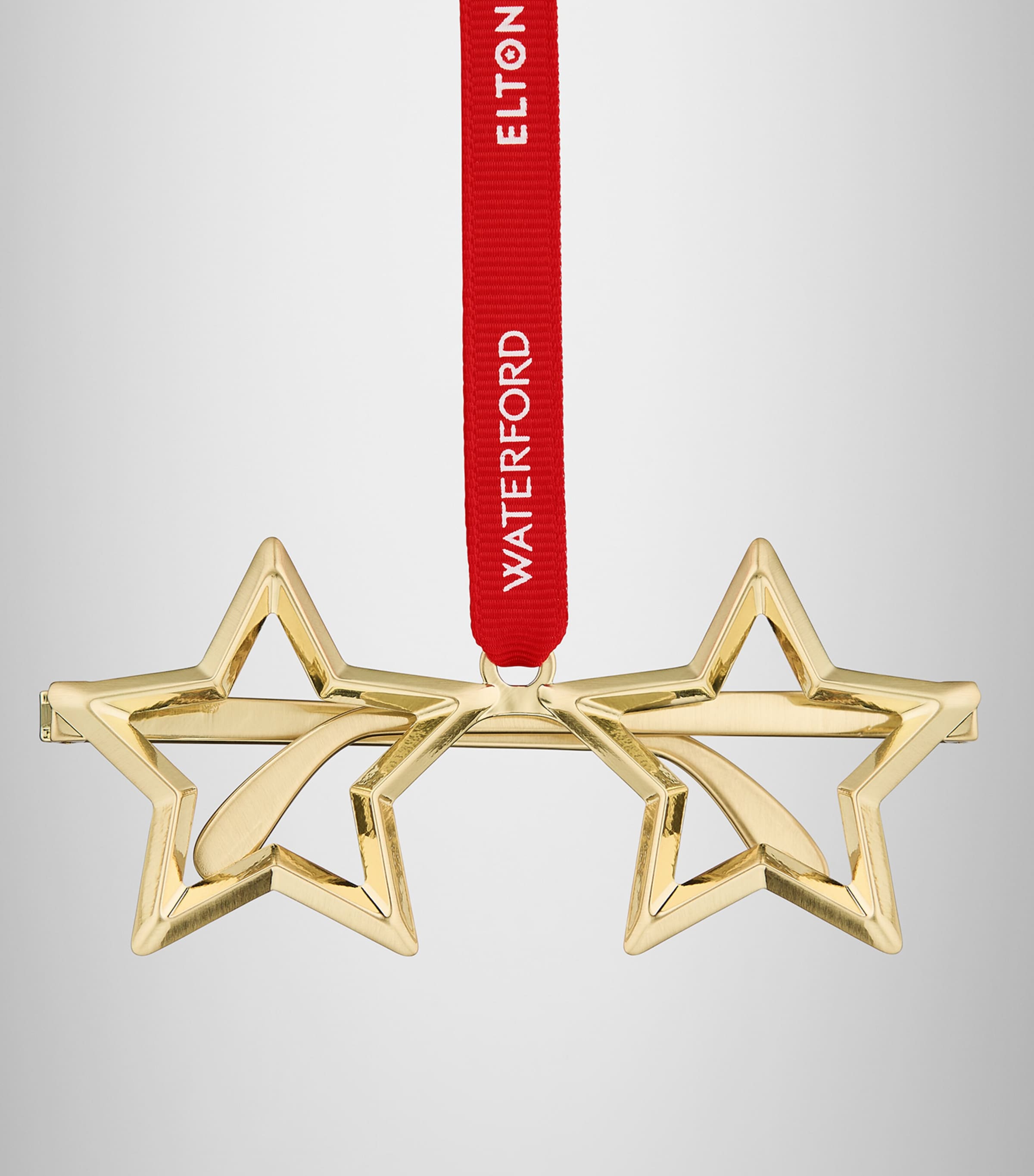 Elton John Star Glasses Ornament GOLD Image 3