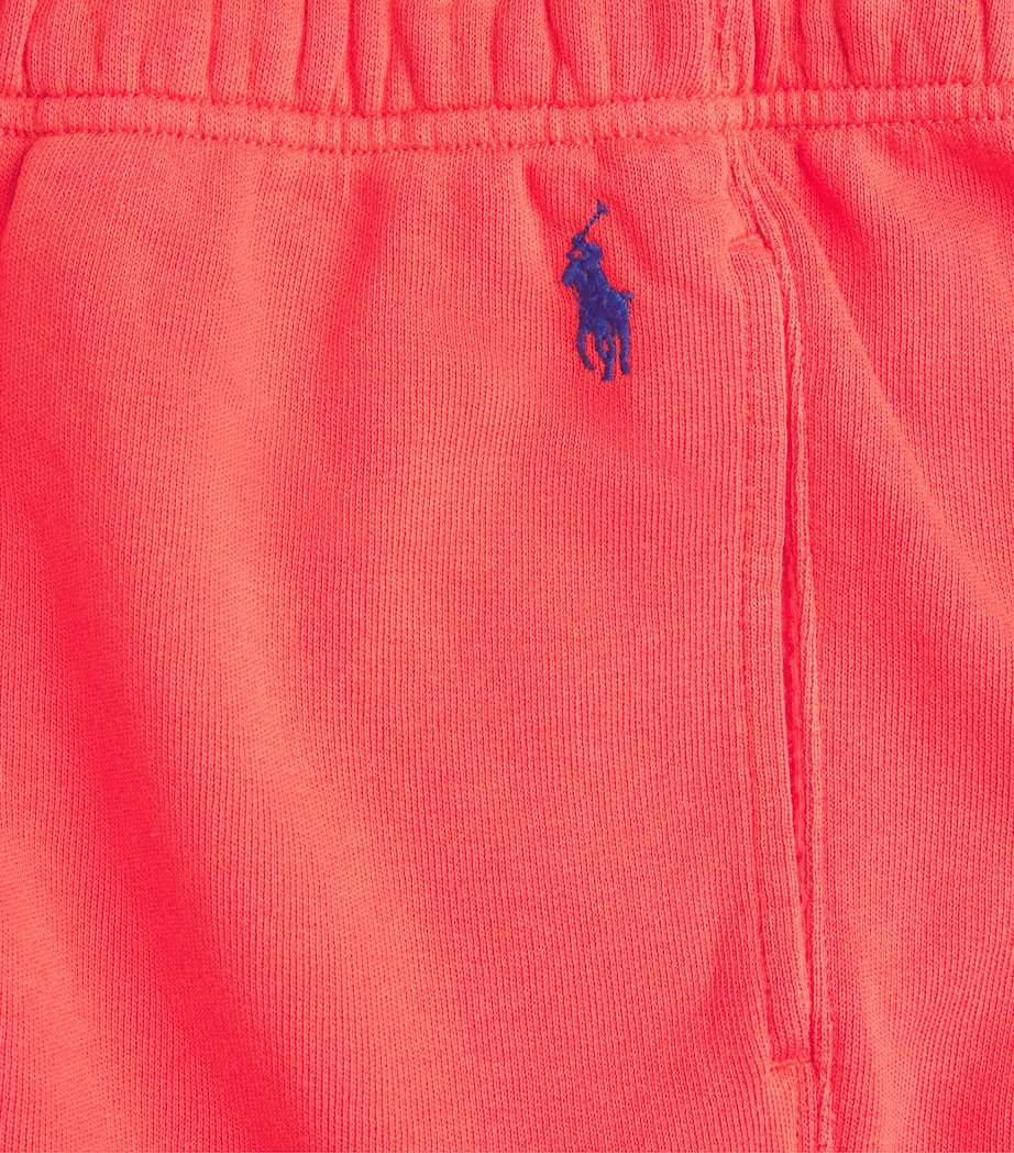 Polo Ralph Lauren Womens Cotton-Blend Cuffed Sweatpants Bright Hibiscus Image 6